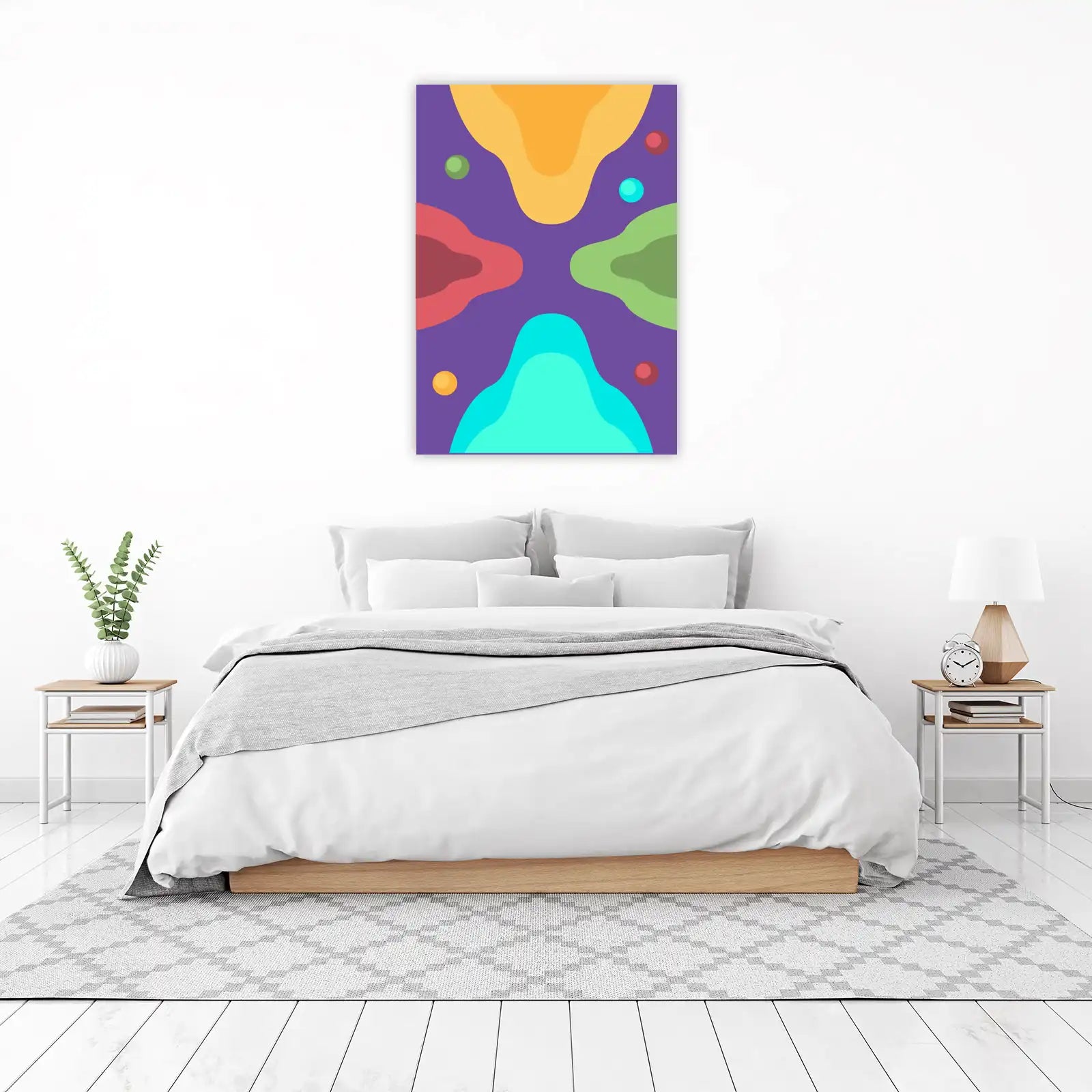 Vibrant Abstract Blob Wall Art