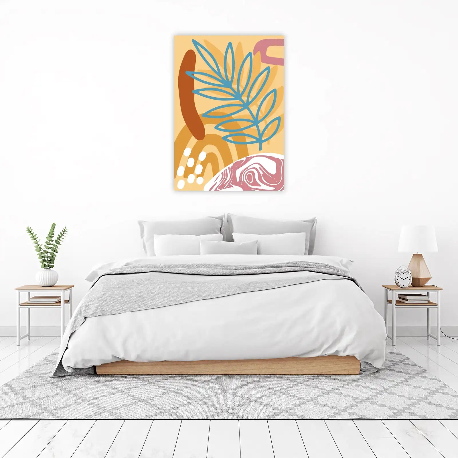 Boho Abstract Floral Wall Art