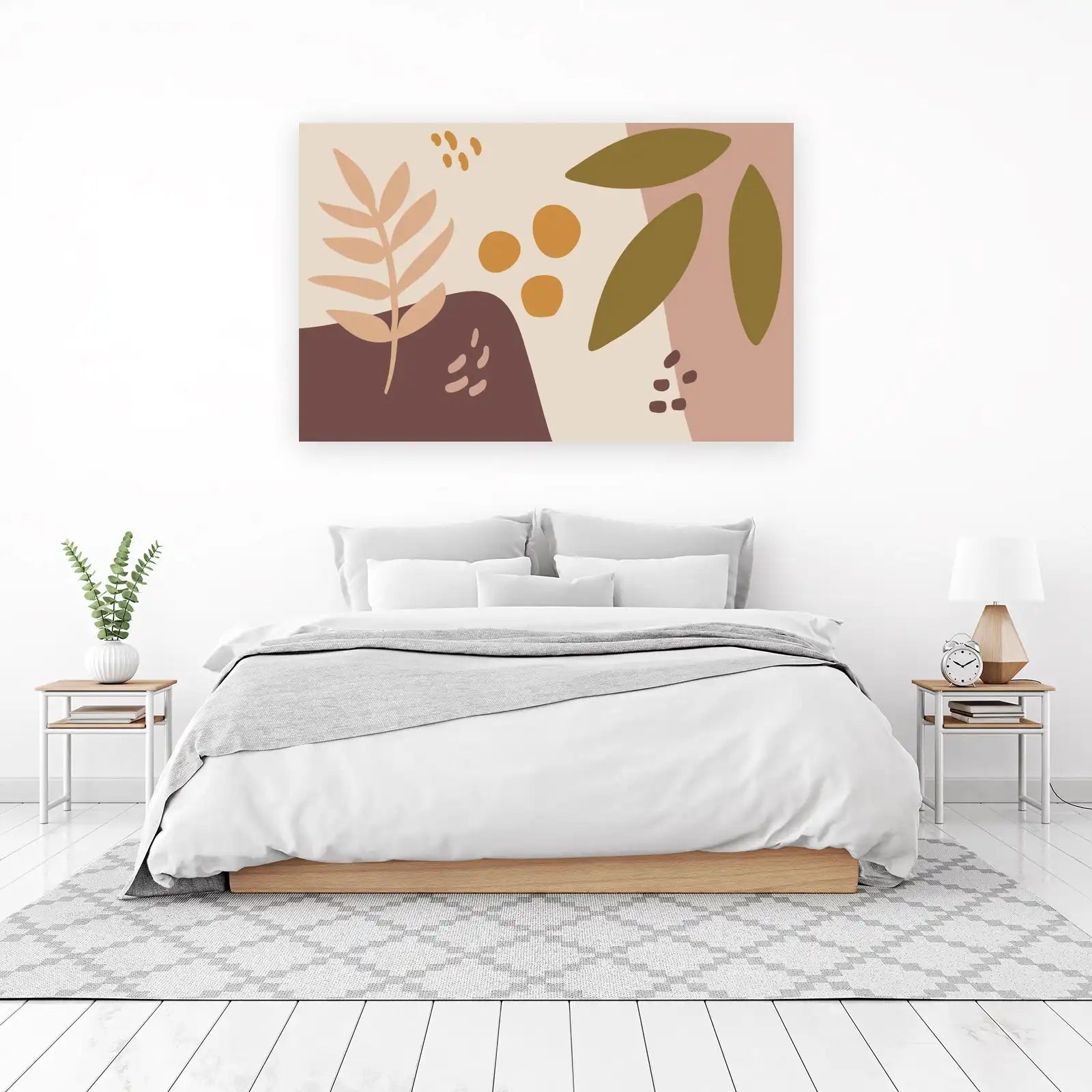 Boho Abstract Botanical Wall Art