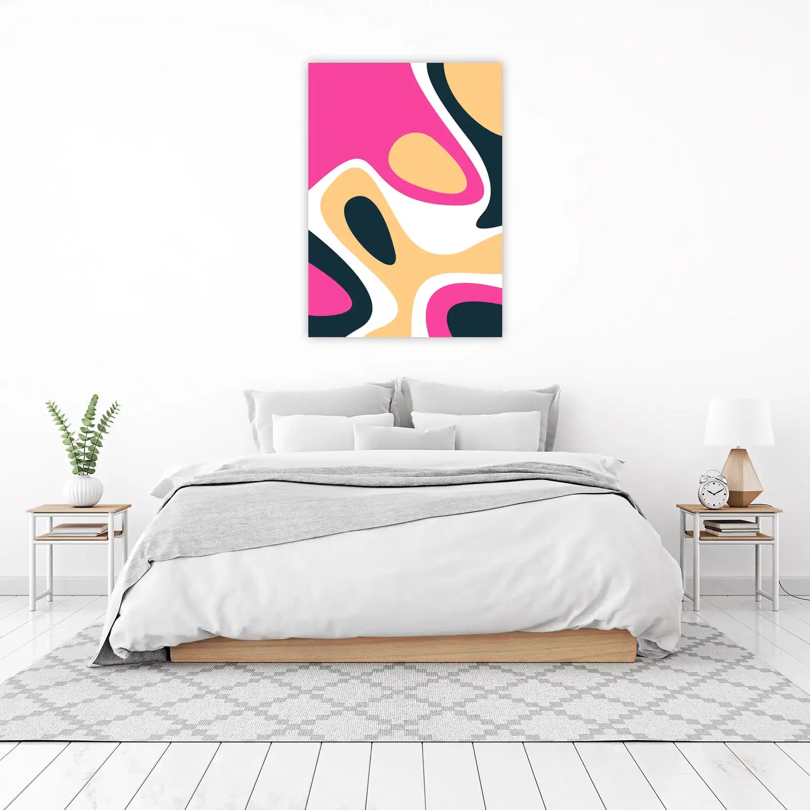 Bold Abstract Waves Wall Art