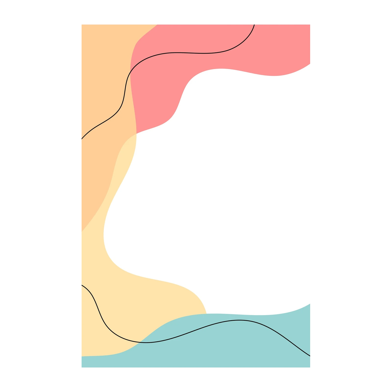 Abstract Pastel Flow Wall Art Wall Art
