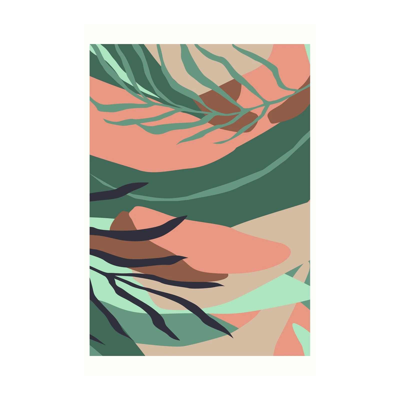 Bohemian Abstract Botanical Wall Art