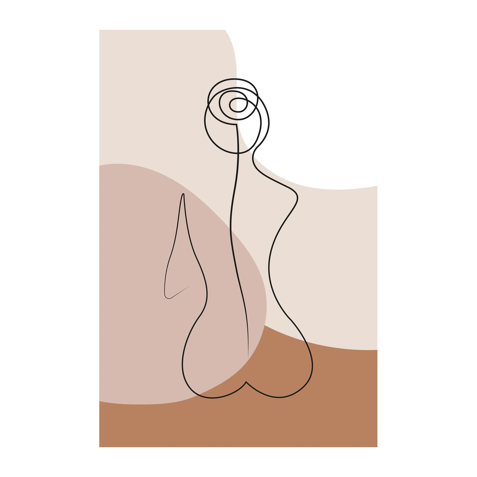 Abstract Figure Line Art Wall Art