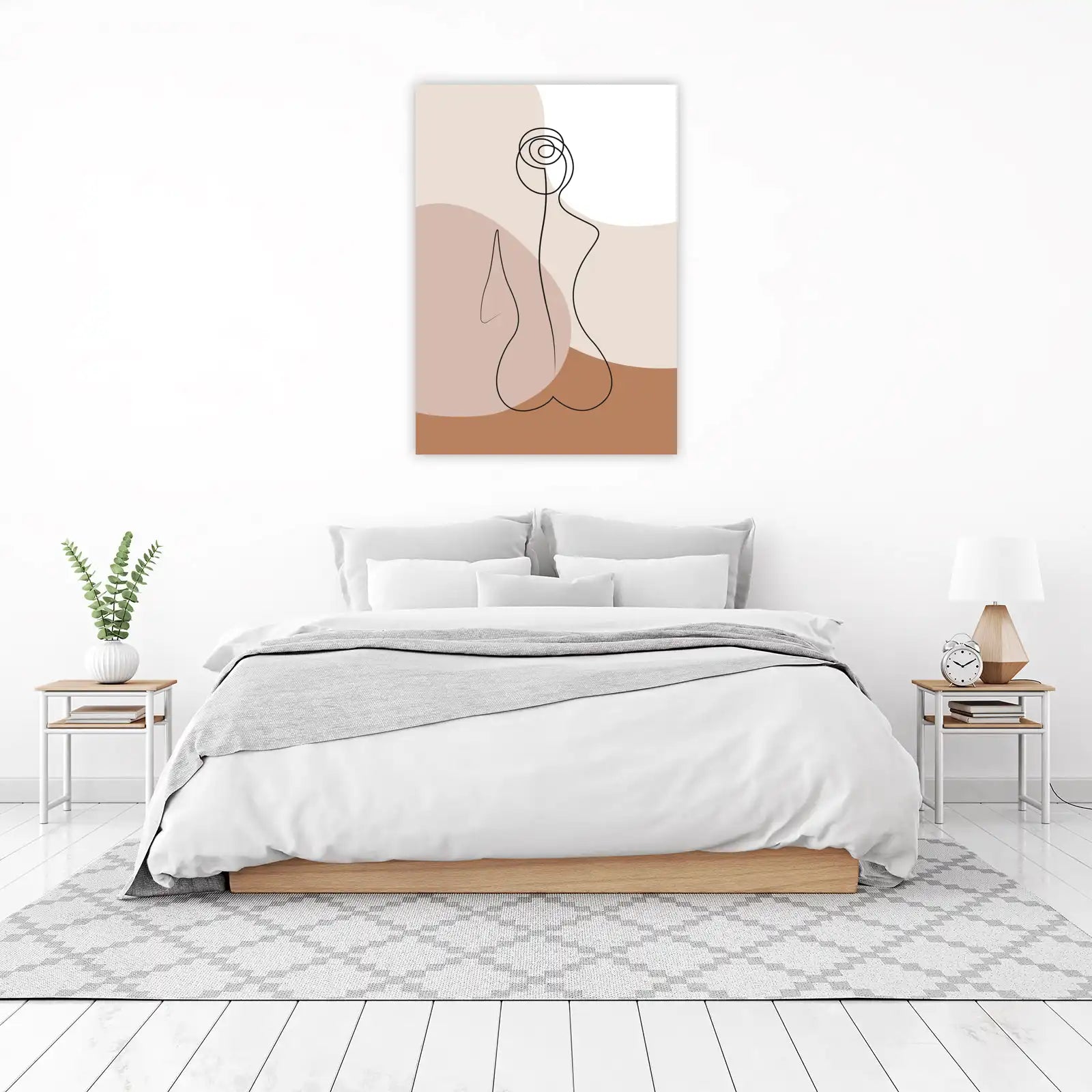 Abstract Figure Line Art Wall Art