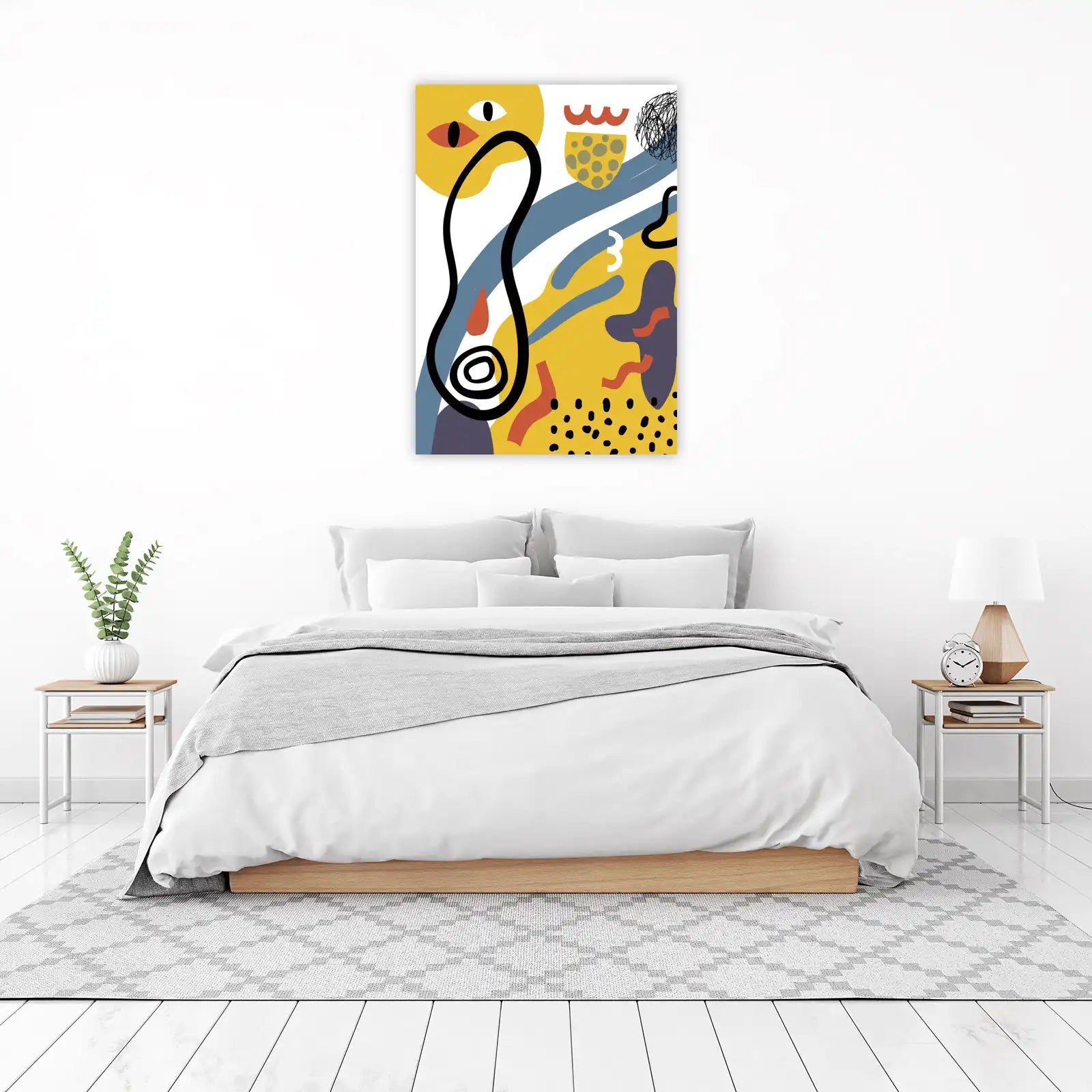 Abstract Playful Shapes Wall Art