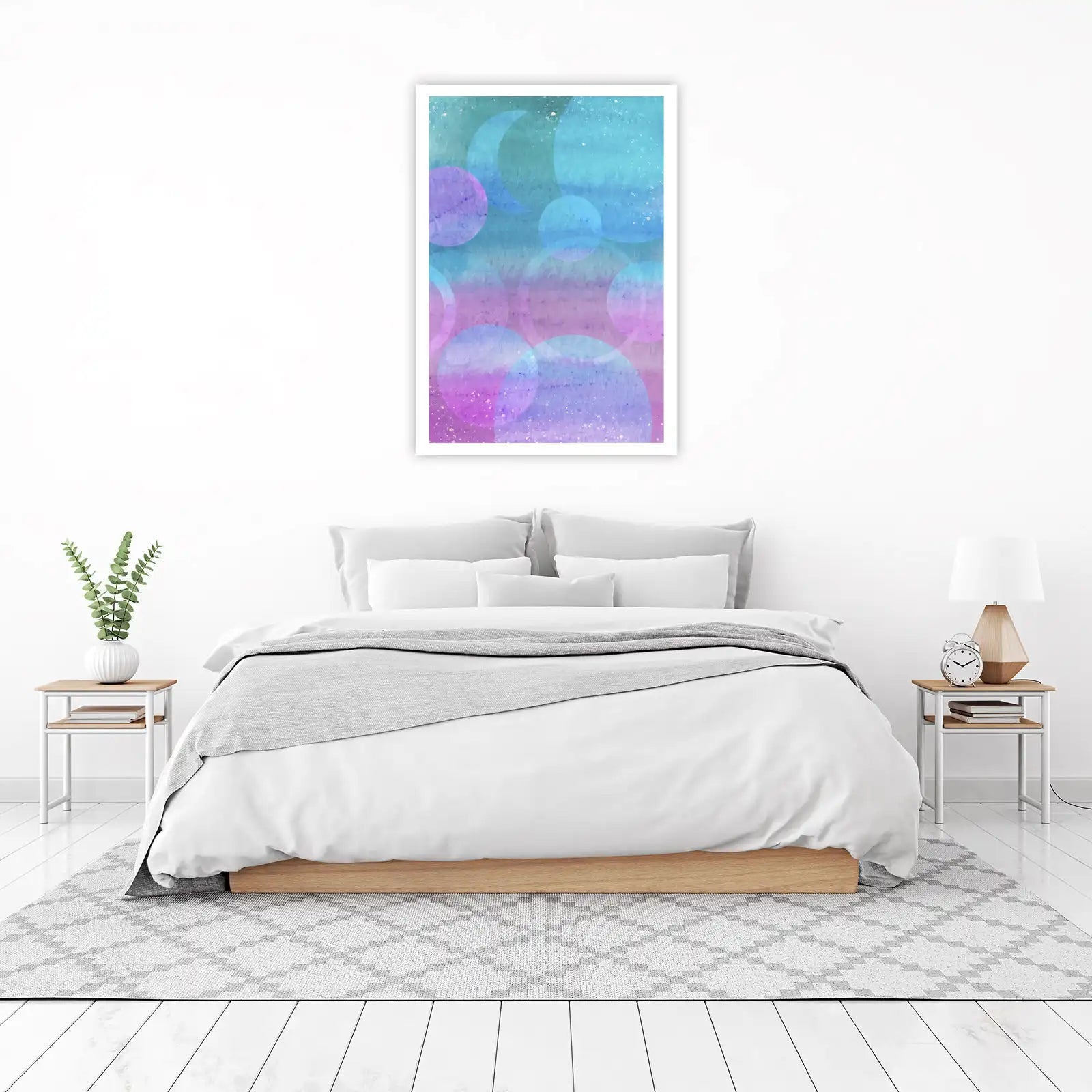 Abstract Dreamy Circles Wall Art | Modern Wall Art