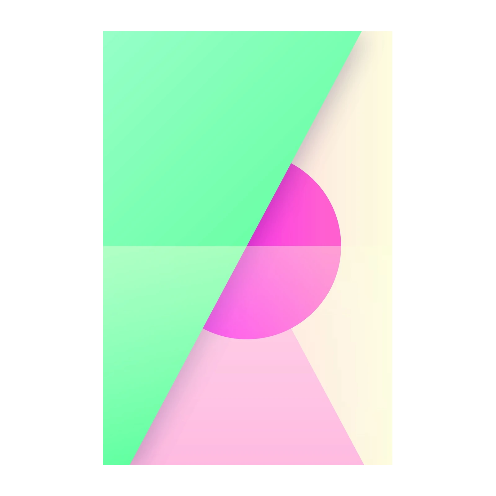 Modern Geometric Pastel Dream Wall Art