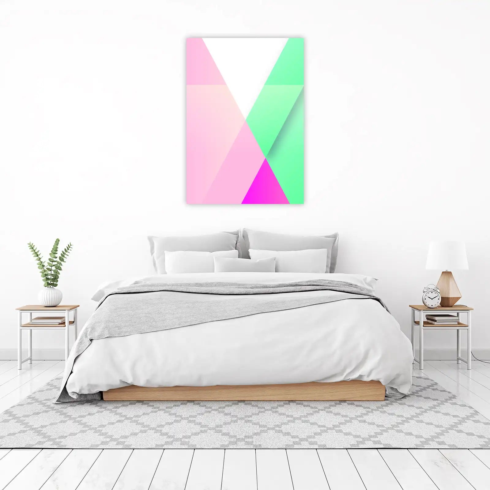 Geometric Pastel Blend Wall Art
