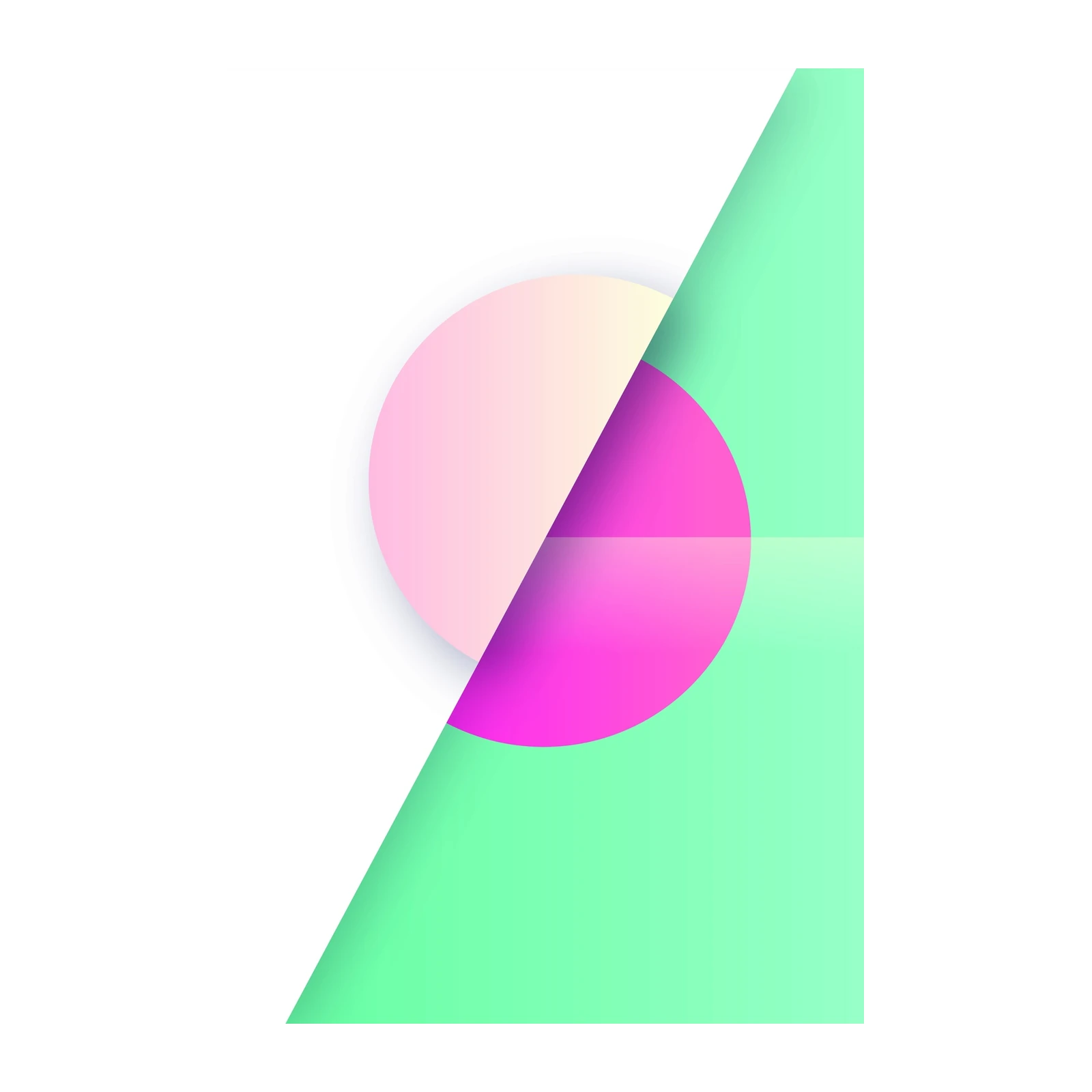 Geometric Gradient Circle Wall Art