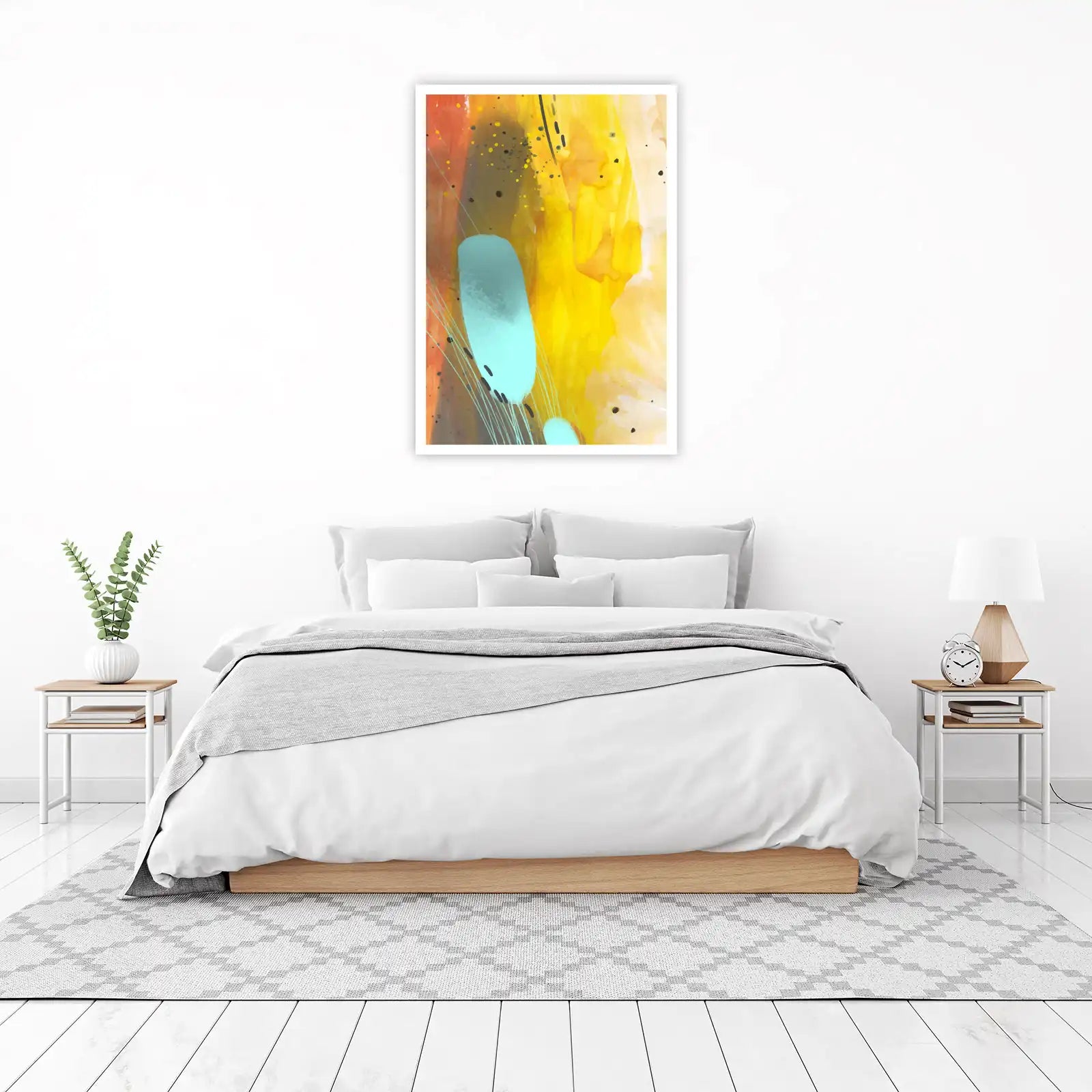 Vibrant Abstract Splash Wall Art