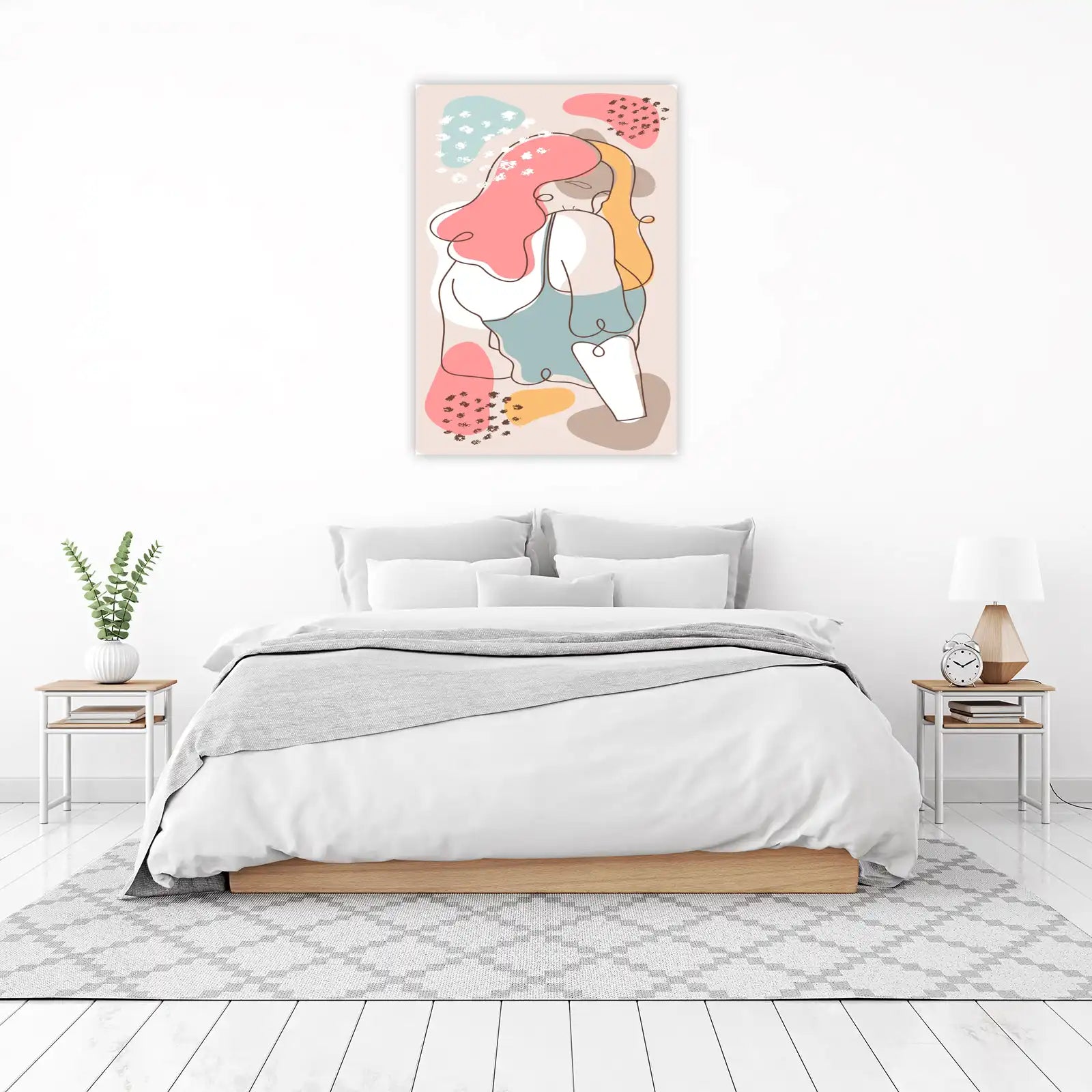 Abstract Woman Serenity Wall Art
