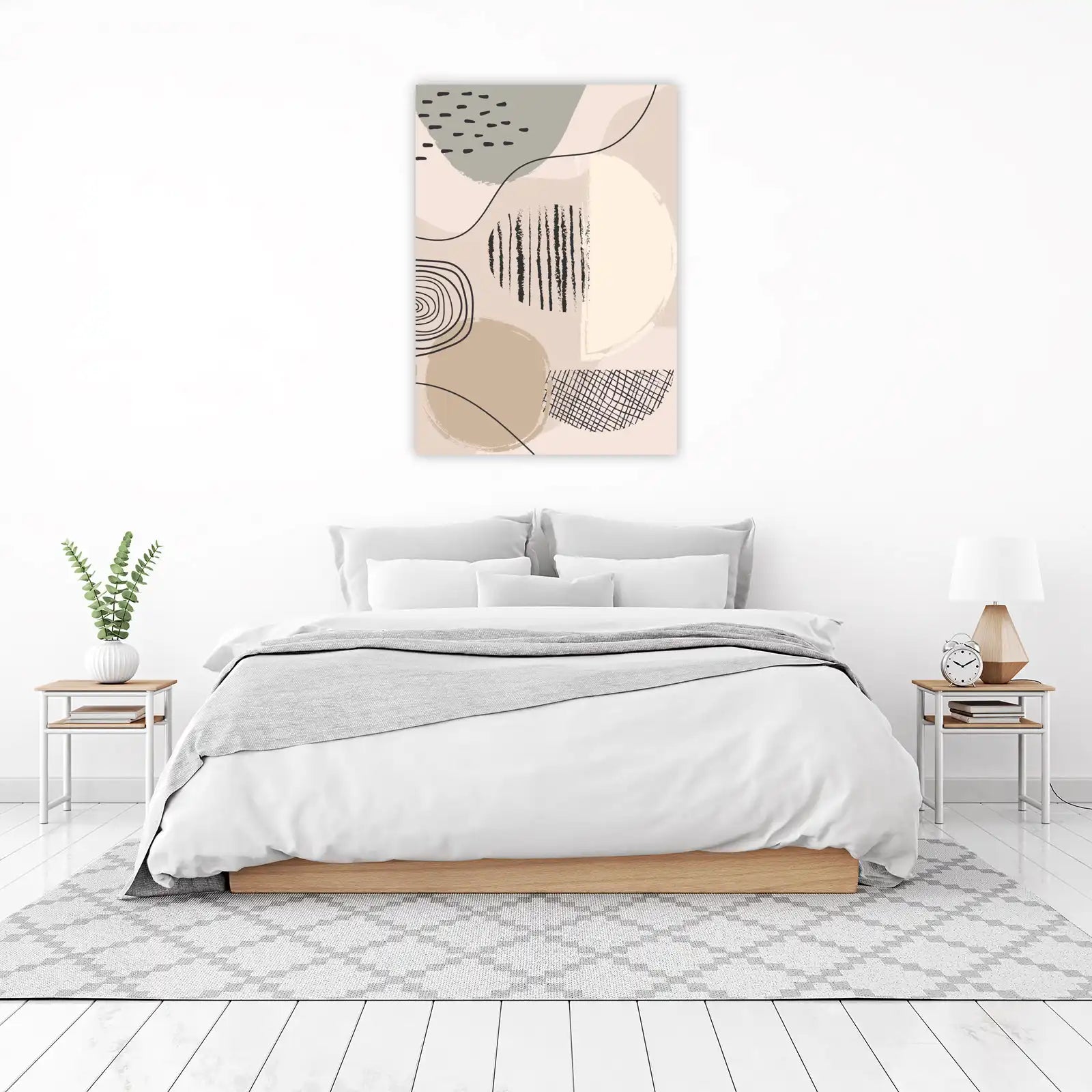 Abstract Boho Circles Wall Art