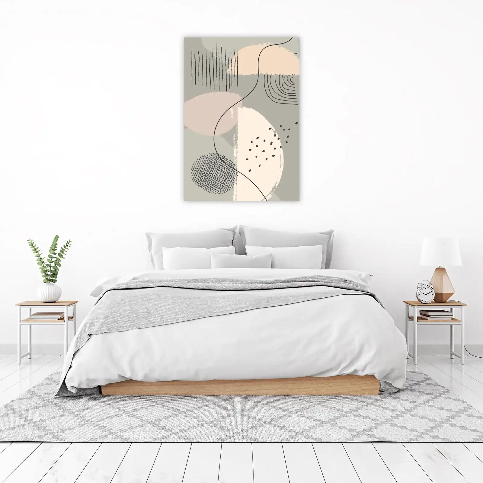 Abstract Mid-Century Boho Wall Art