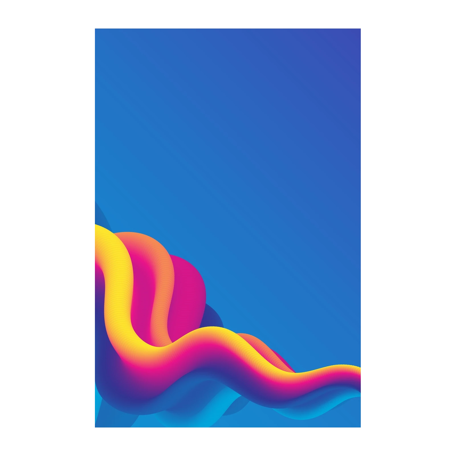 Vibrant Fluid Abstract Wall Art