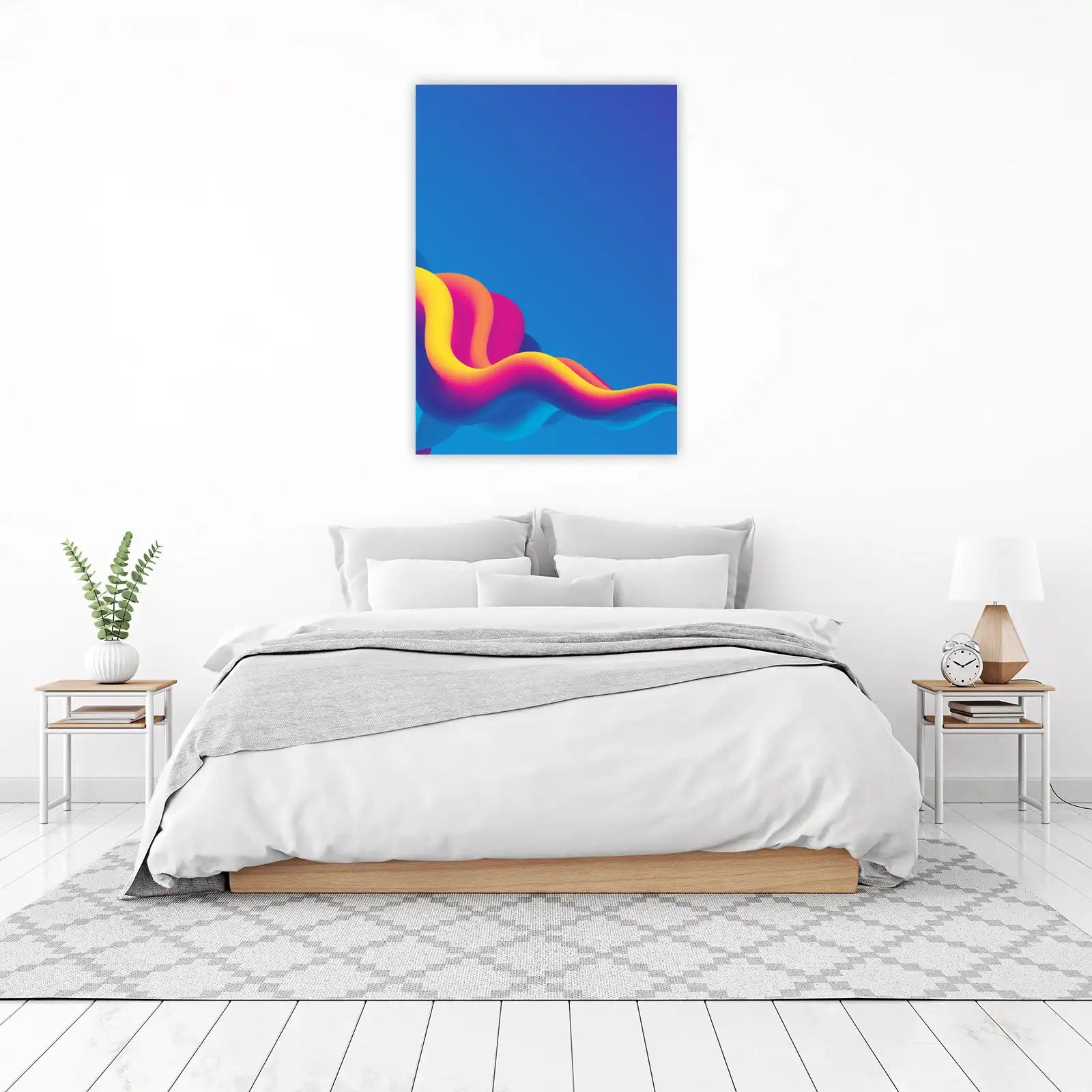 Vibrant Fluid Abstract Wall Art