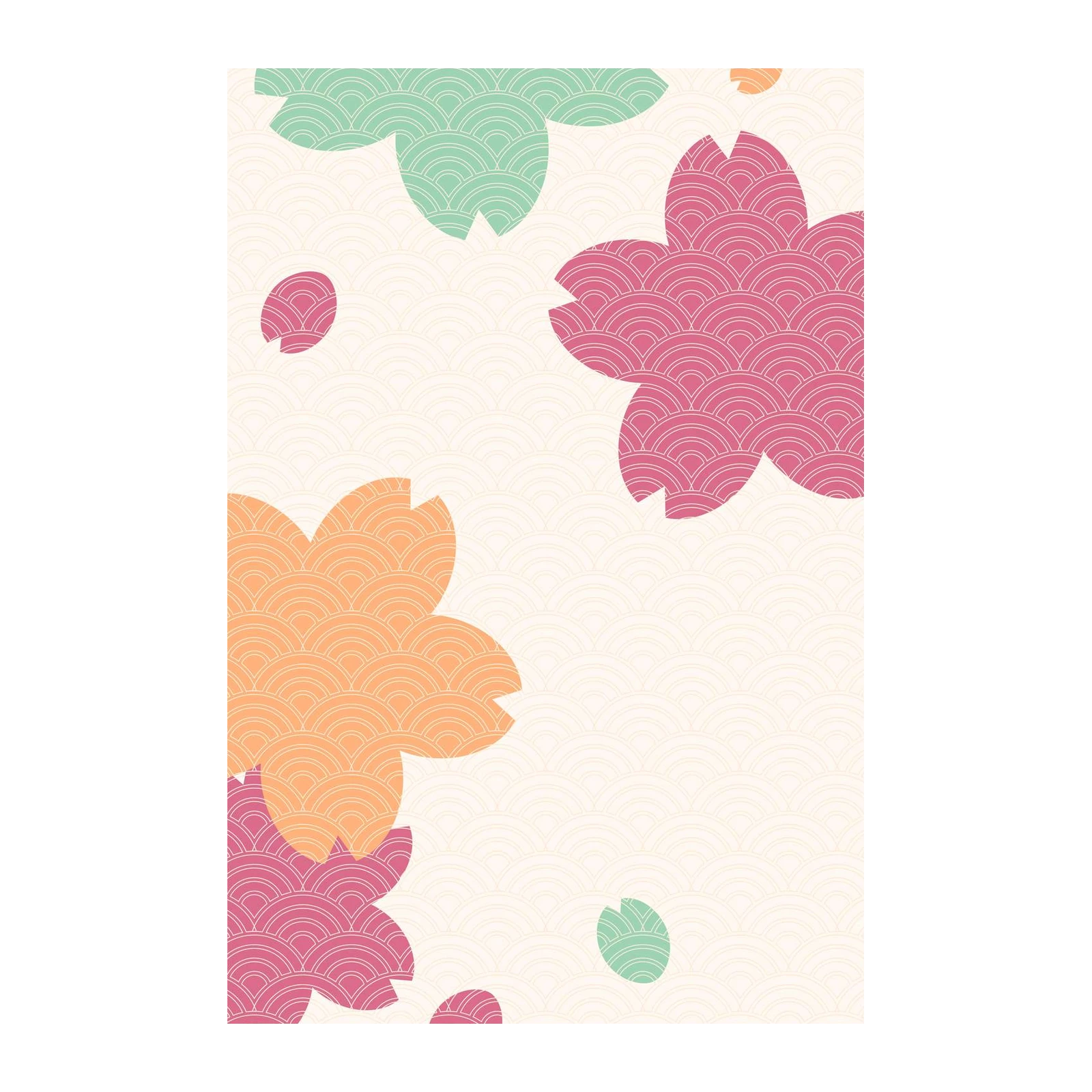 Blossom Waves Japanese Cherry Blossom Wall Art