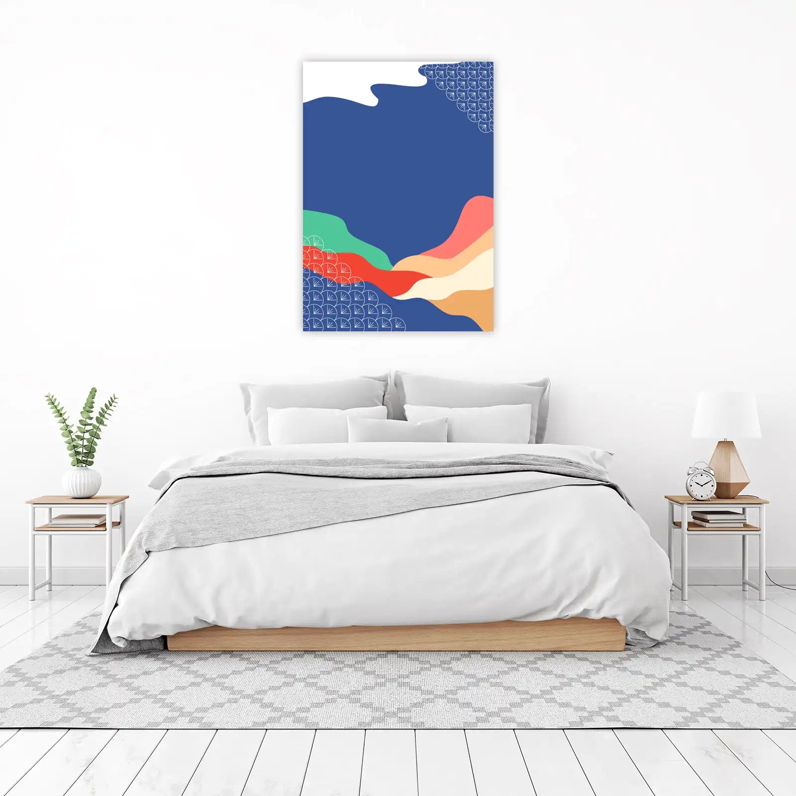 Abstract Wave Landscape Wall Art