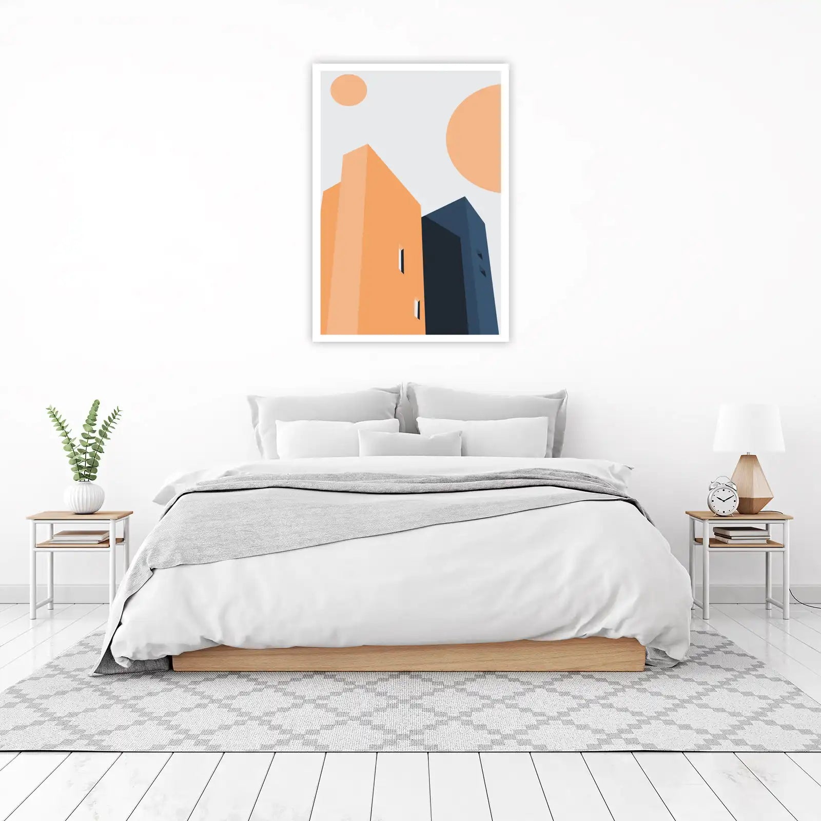 Modern Architectural Sunset Wall Art