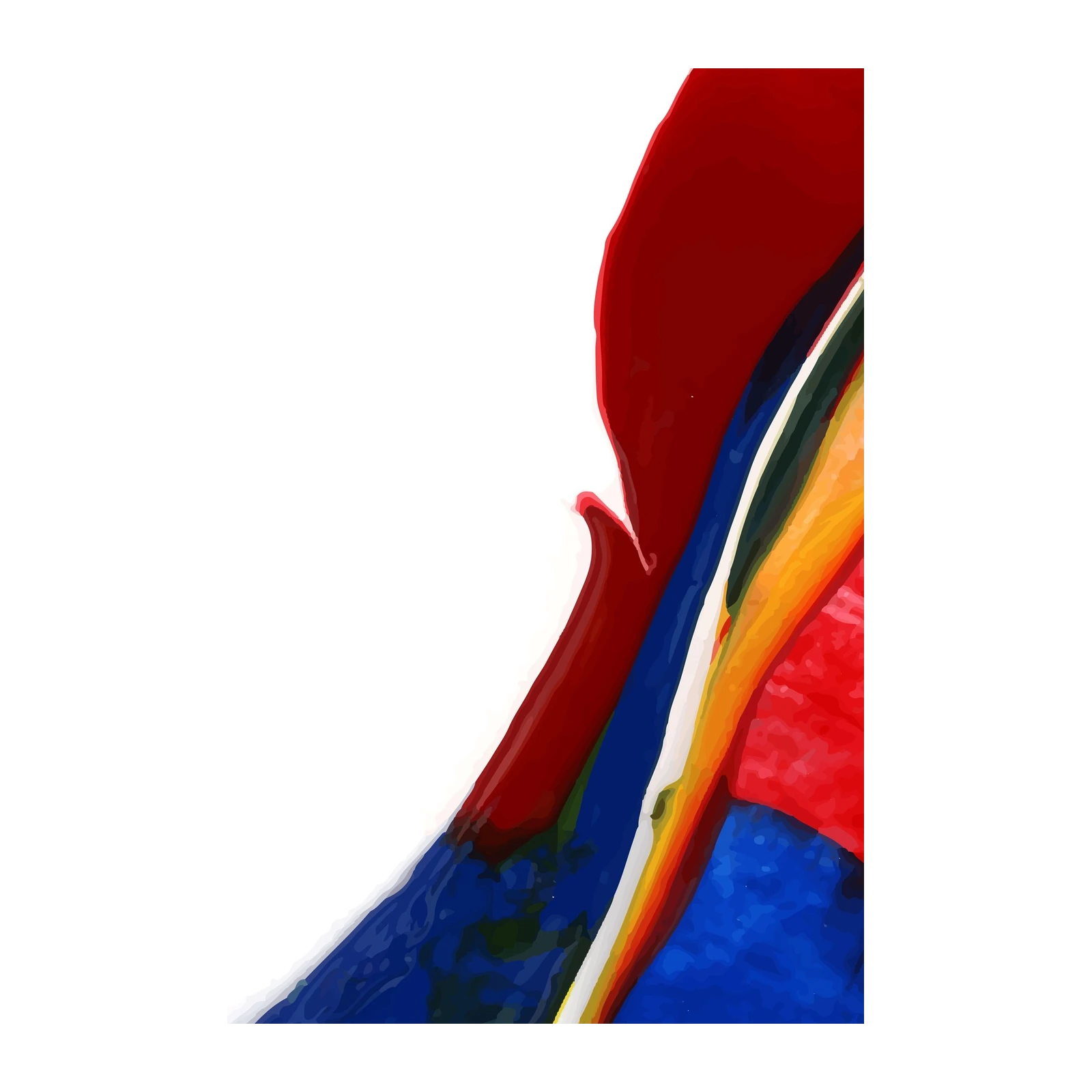 Vibrant Abstract Swirls Wall Art | Modern Art Decor