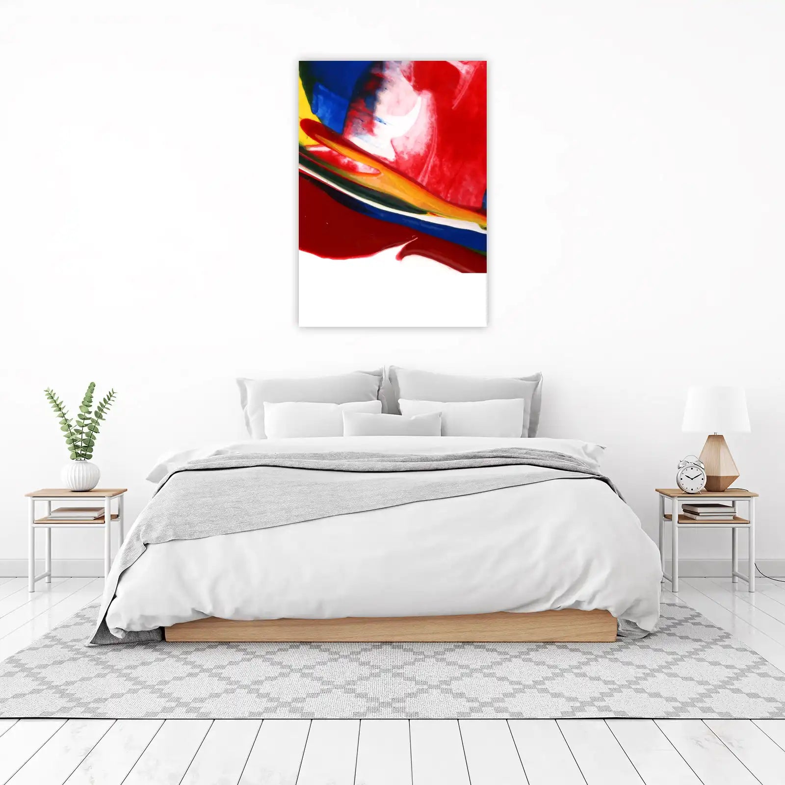Vibrant Abstract Swirls Wall Art