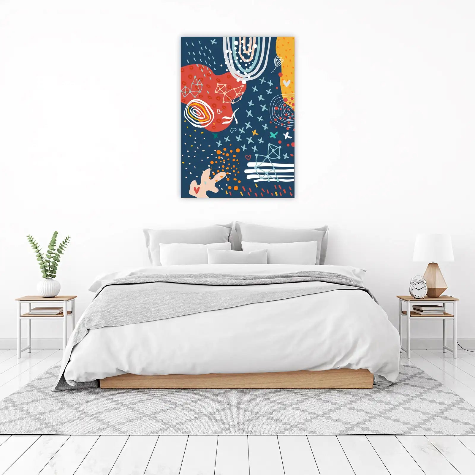 Abstract Doodles & Shapes Wall Art