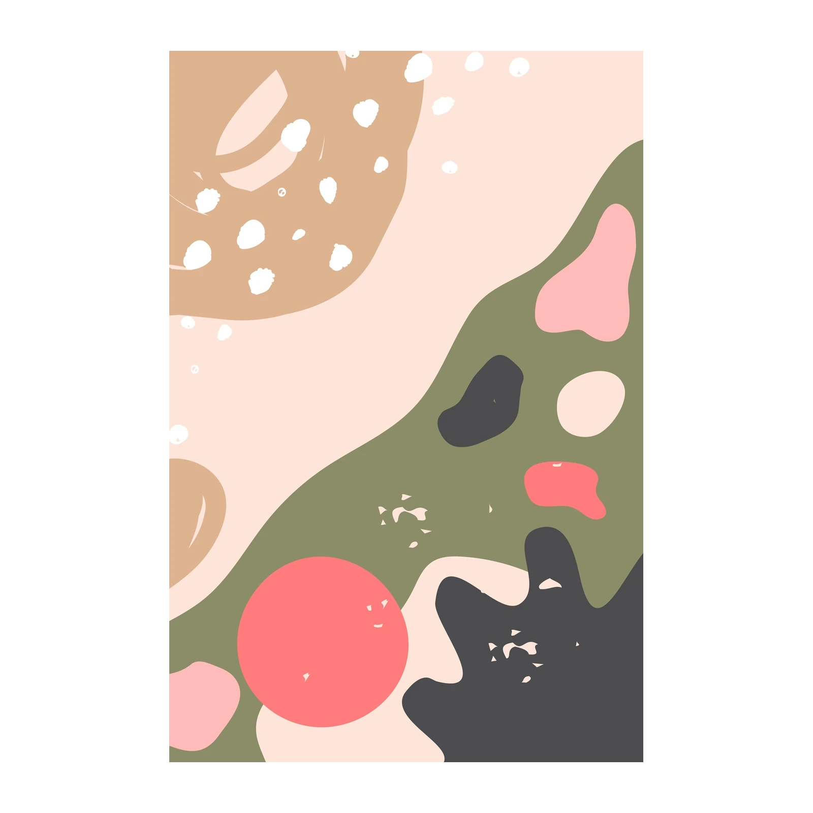 Modern Abstract Shapes Wall Art