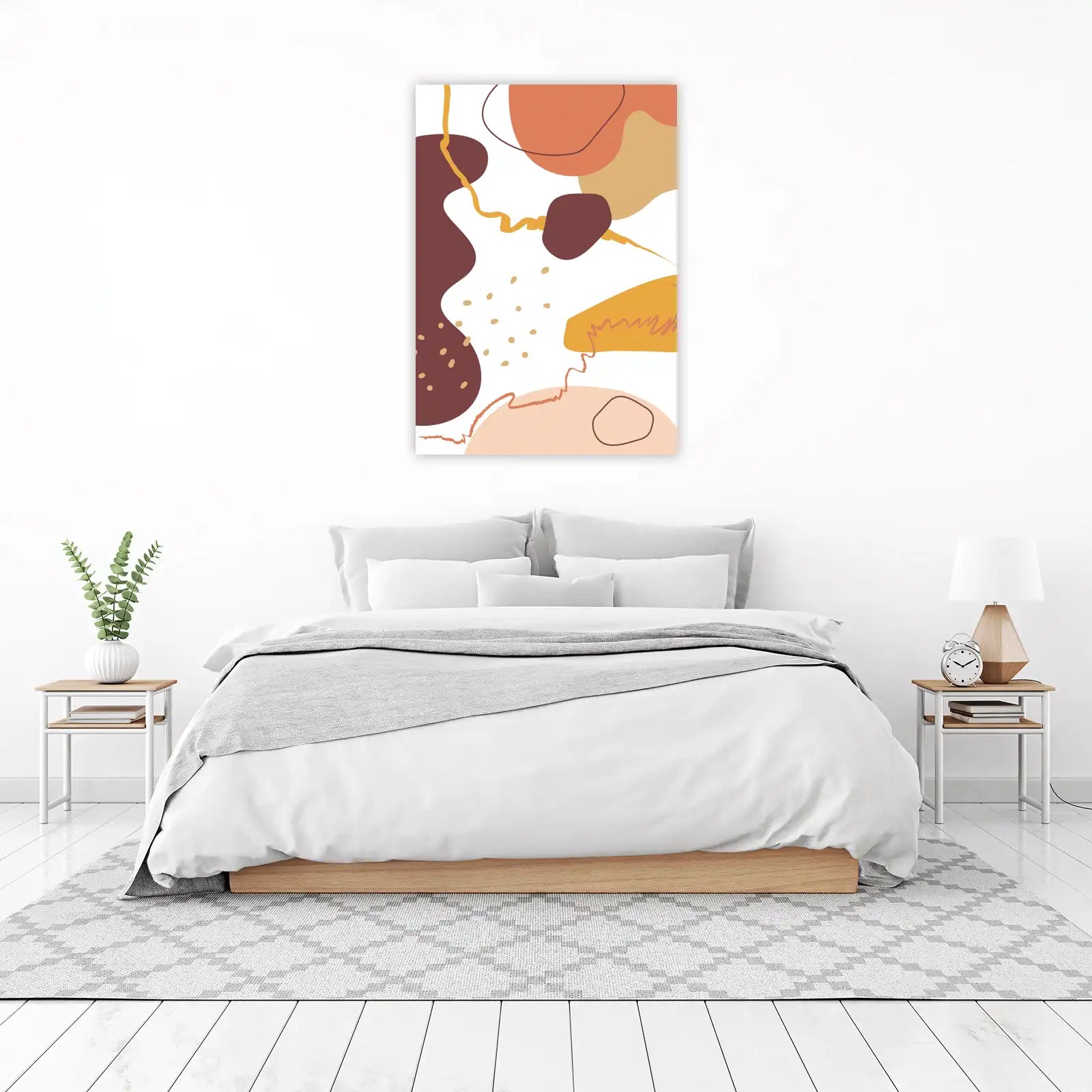 Boho Abstract Shapes Wall Art