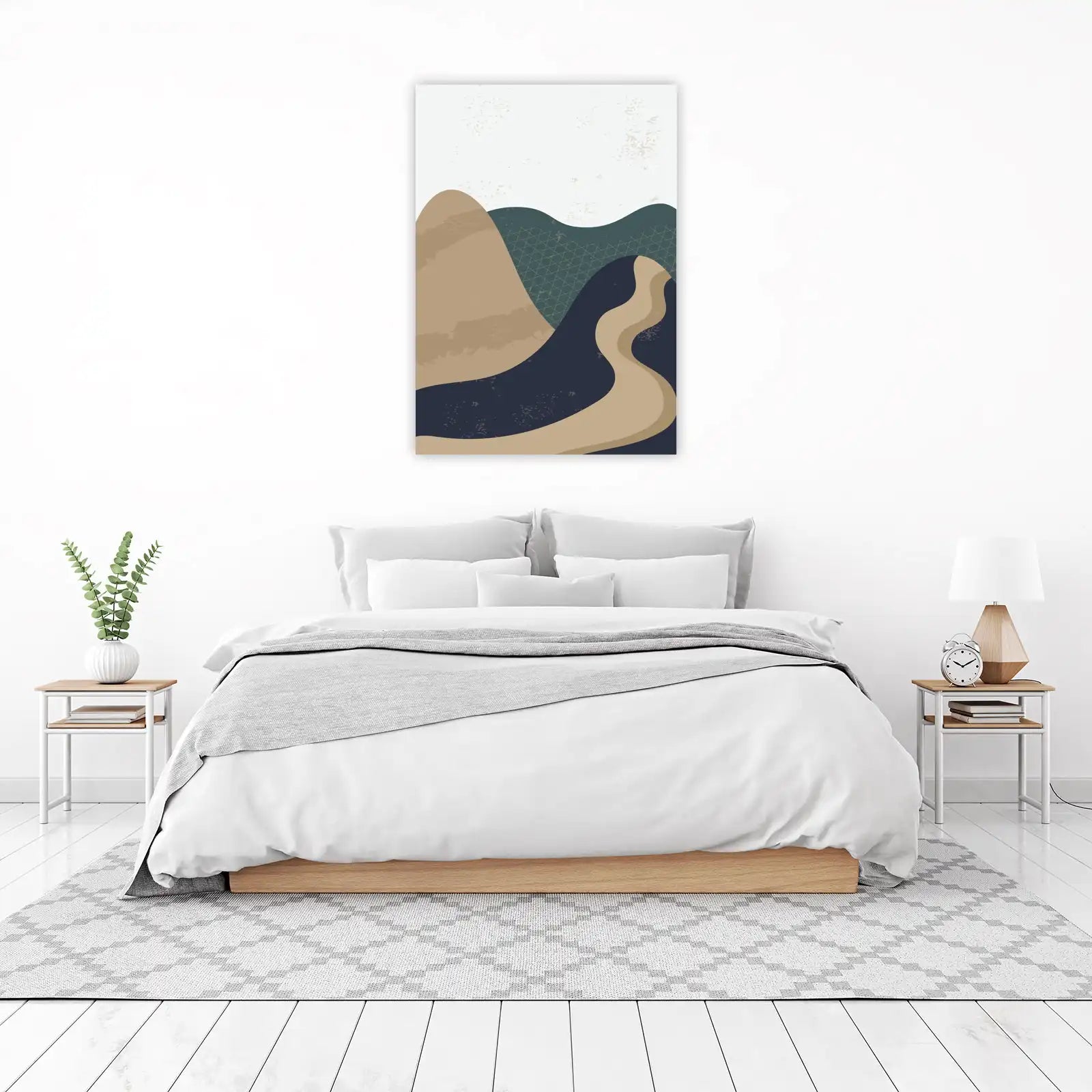 Serene Landscape Abstract Wall Art