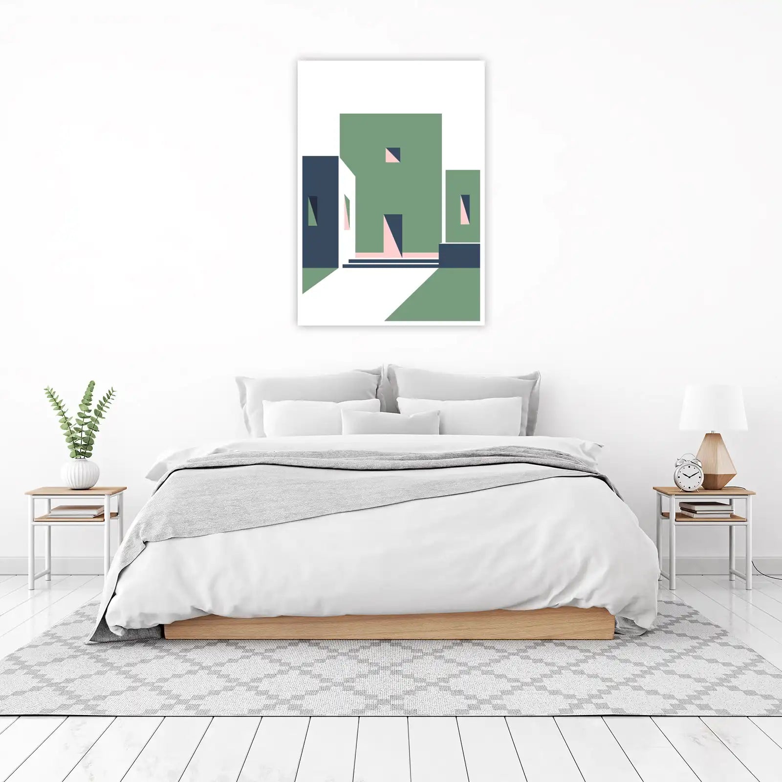 Modern Geometric Architecture Wall Art
