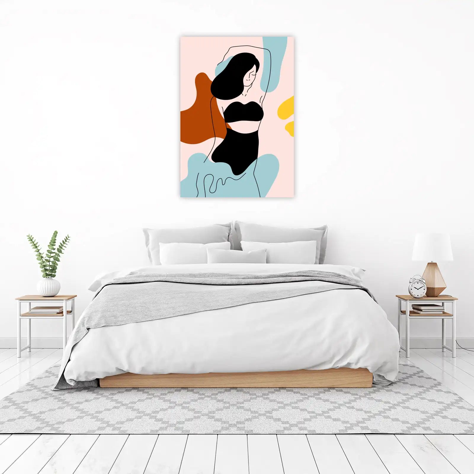 Abstract Woman Body Art Wall Art