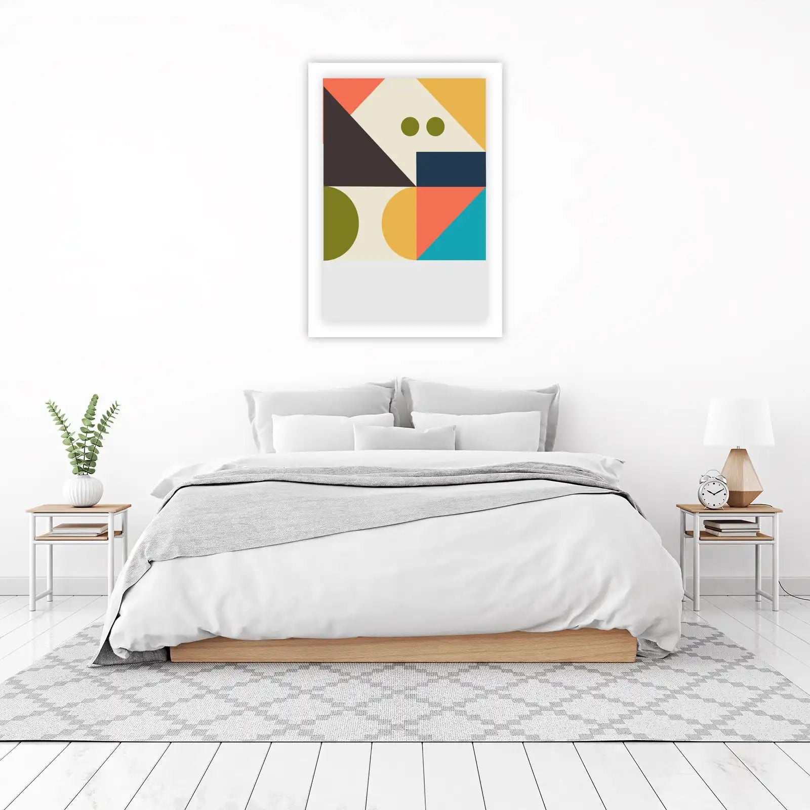 Mid-Century Geometric Pop Art Wall Art