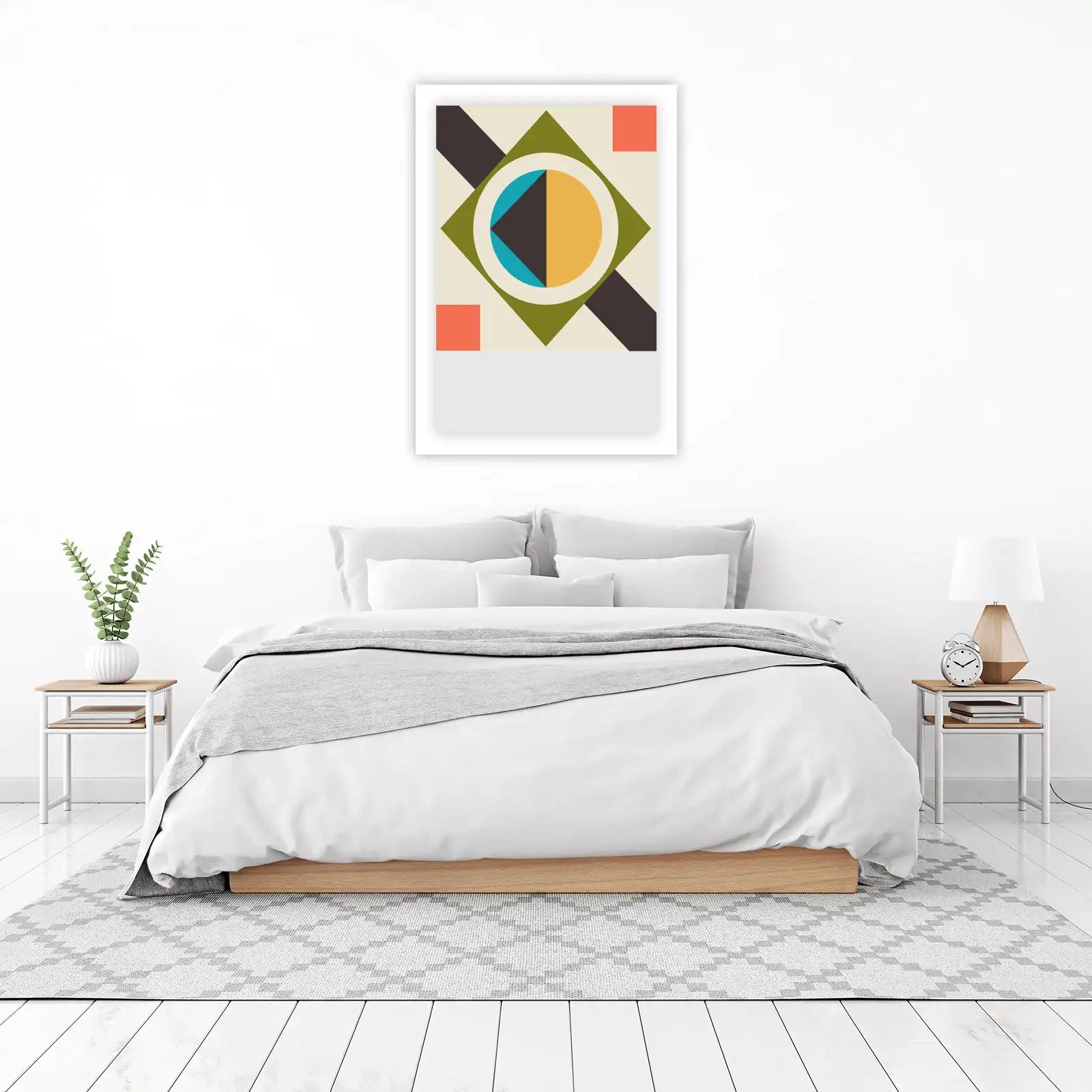 Geometric Burst Mid-Century Modern Wall Art