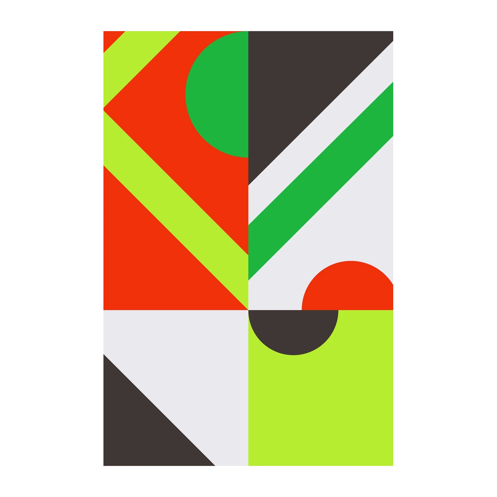 Vibrant Geometric Pop Art Wall Art