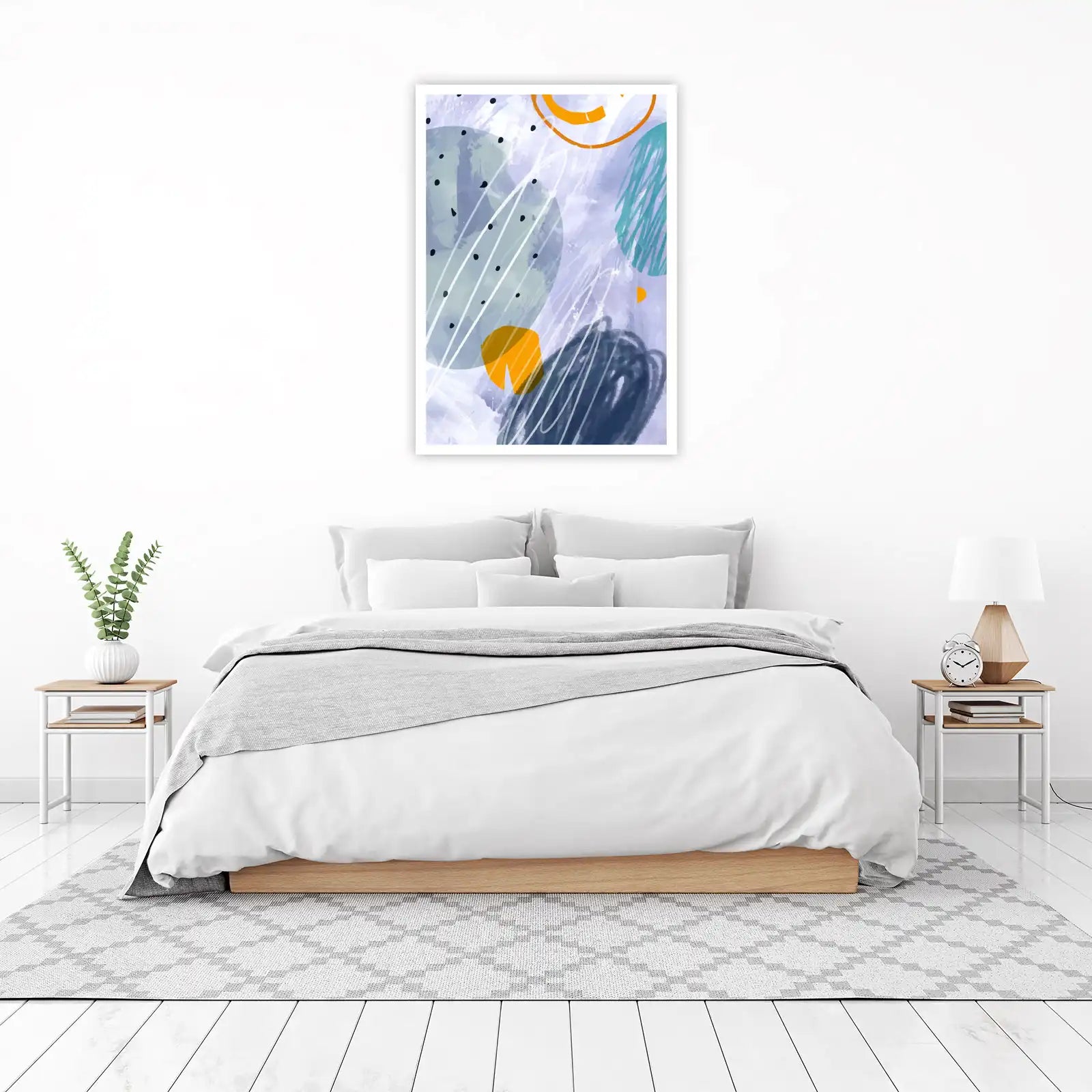 Modern Abstract Boho Circles Wall Art
