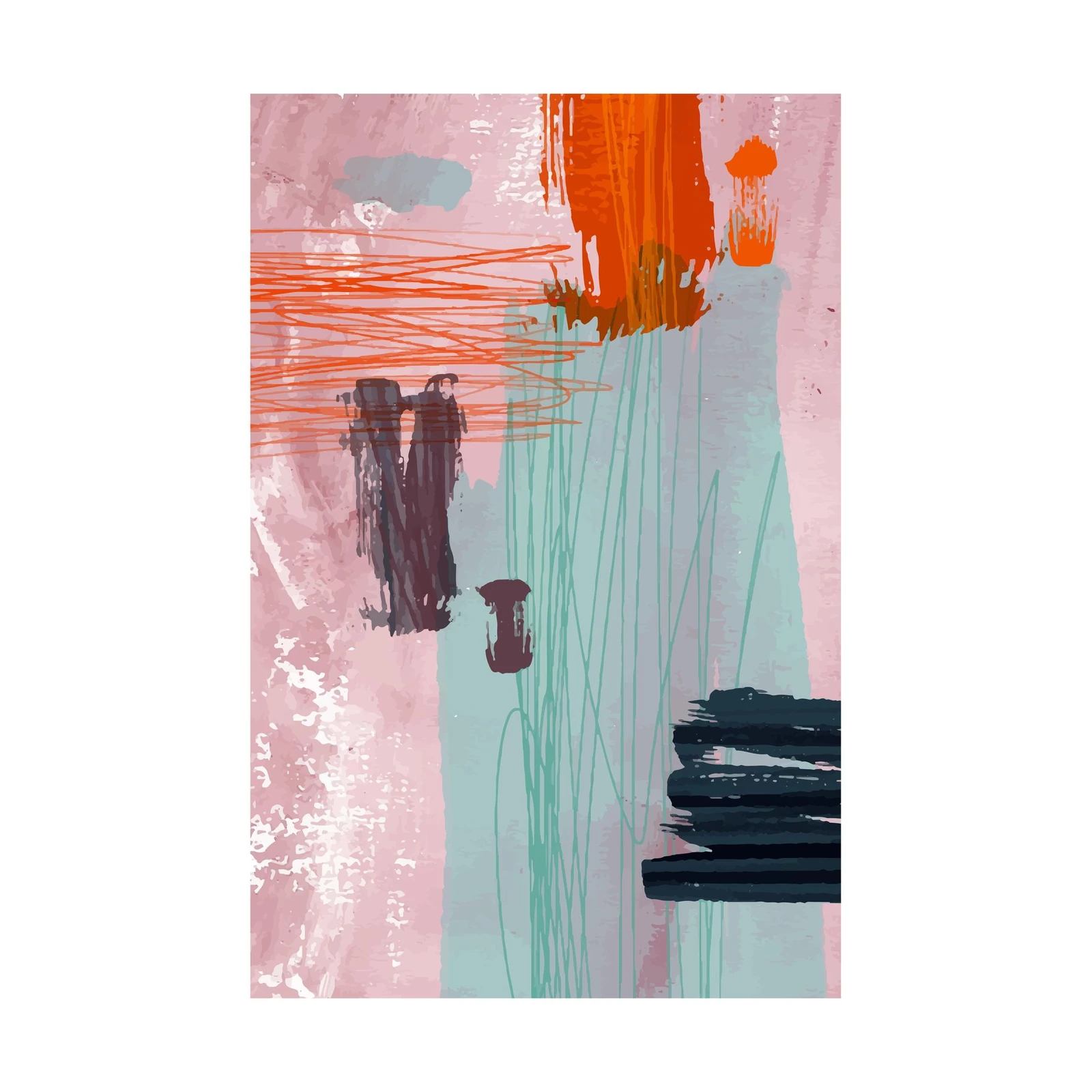 Abstract Burst Wall Art for Modern Spaces
