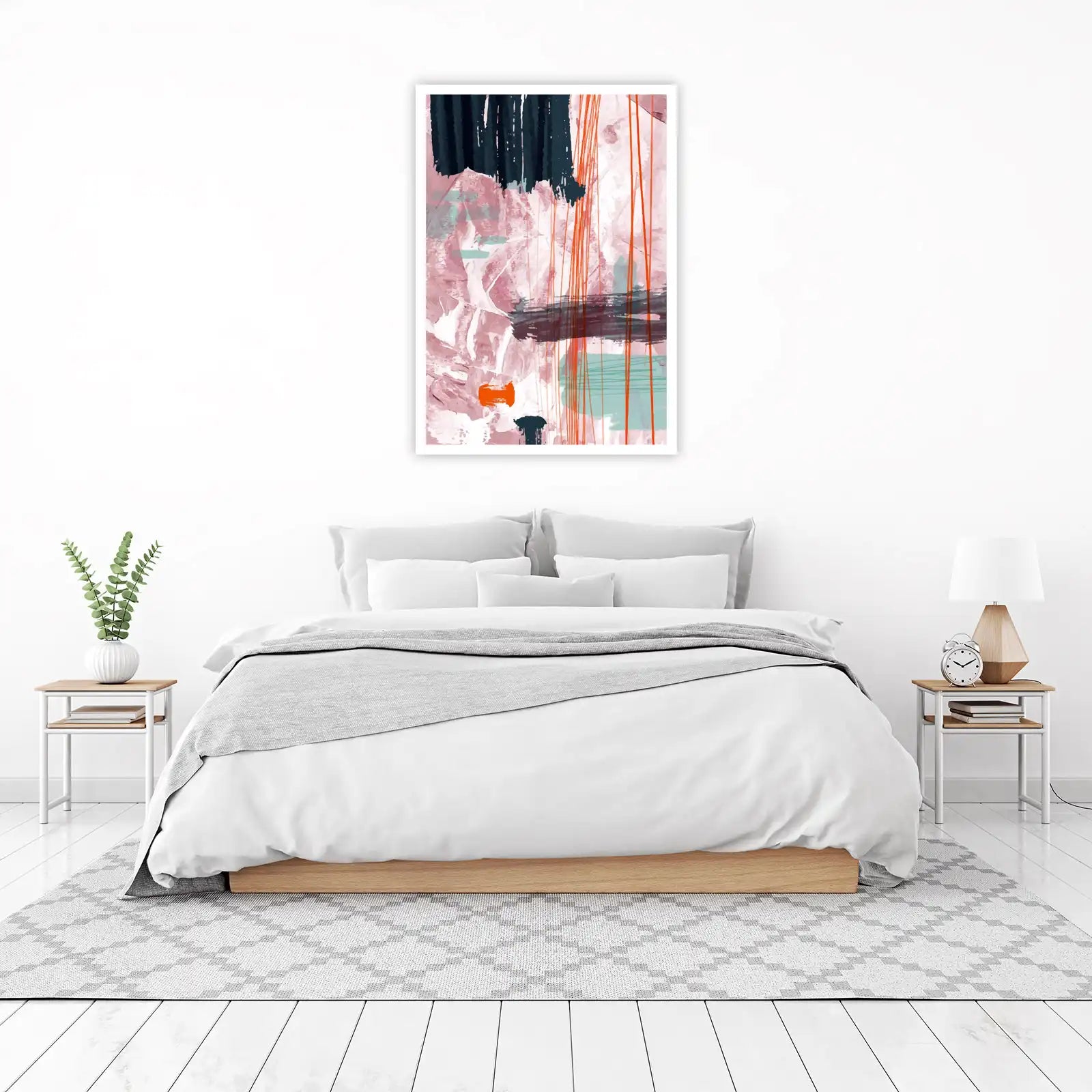 Abstract Watercolor Drip Wall Art