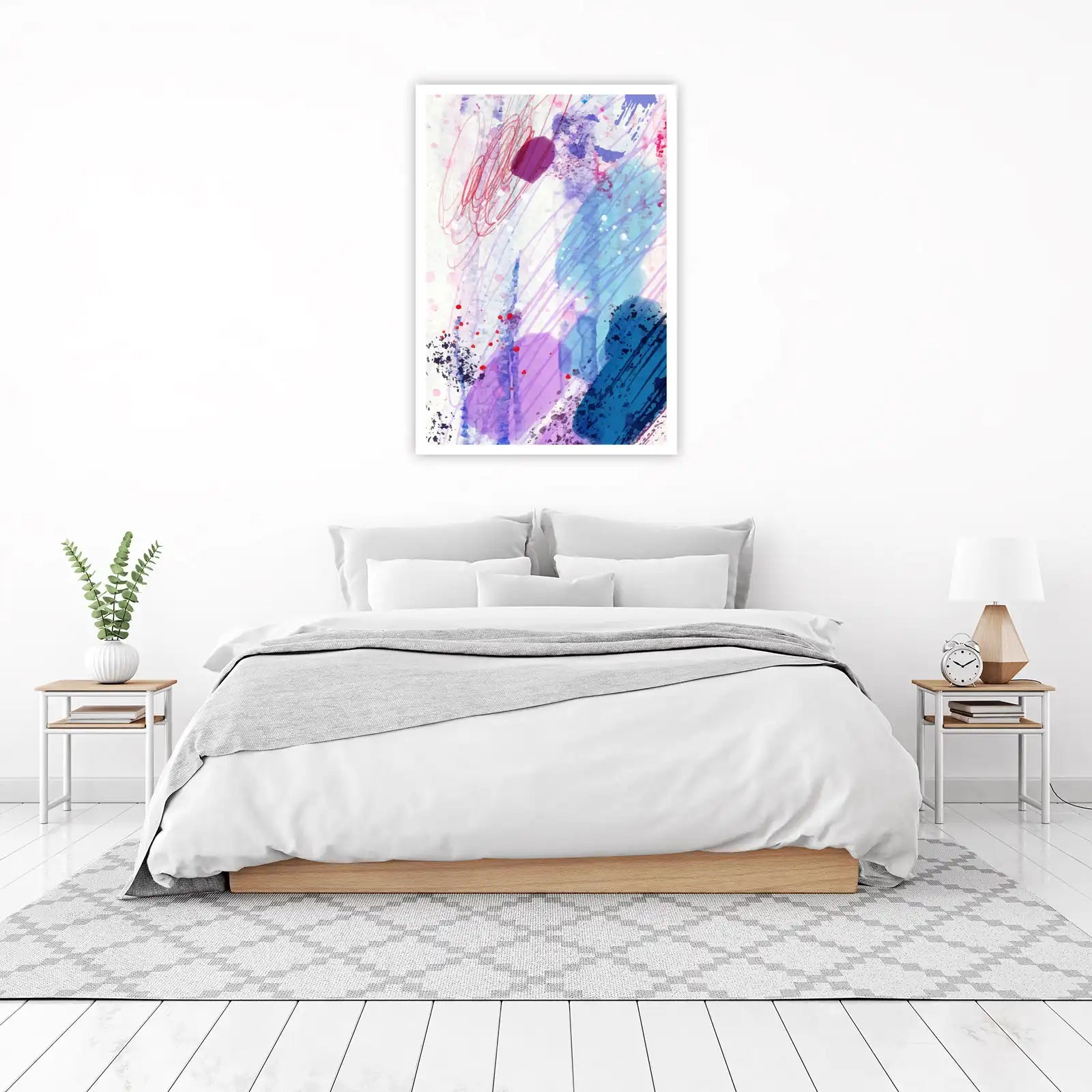 Vibrant Abstract Splash Wall Art
