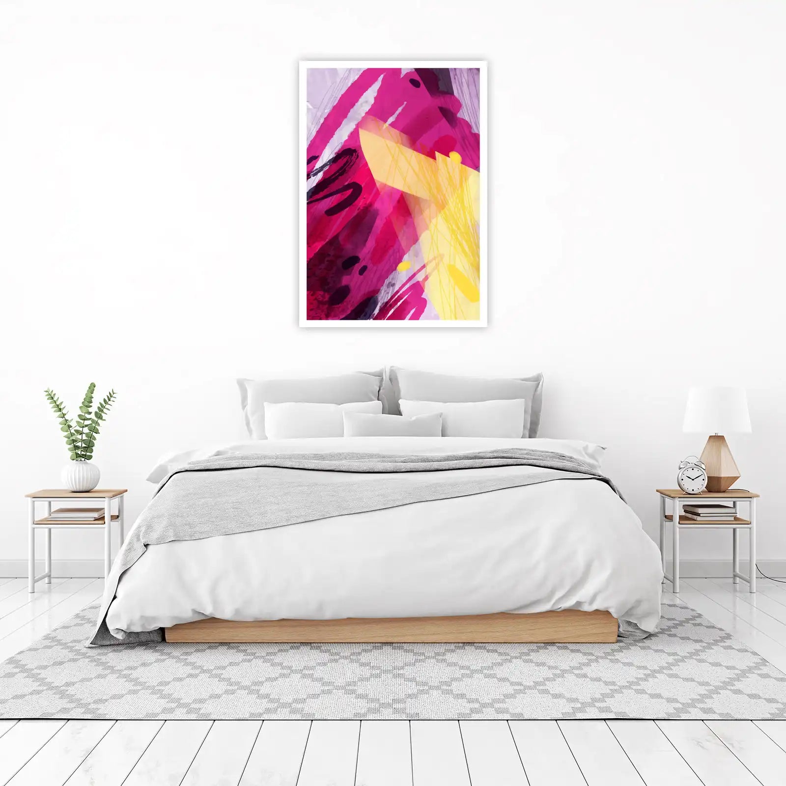 Vibrant Abstract Strokes Wall Art