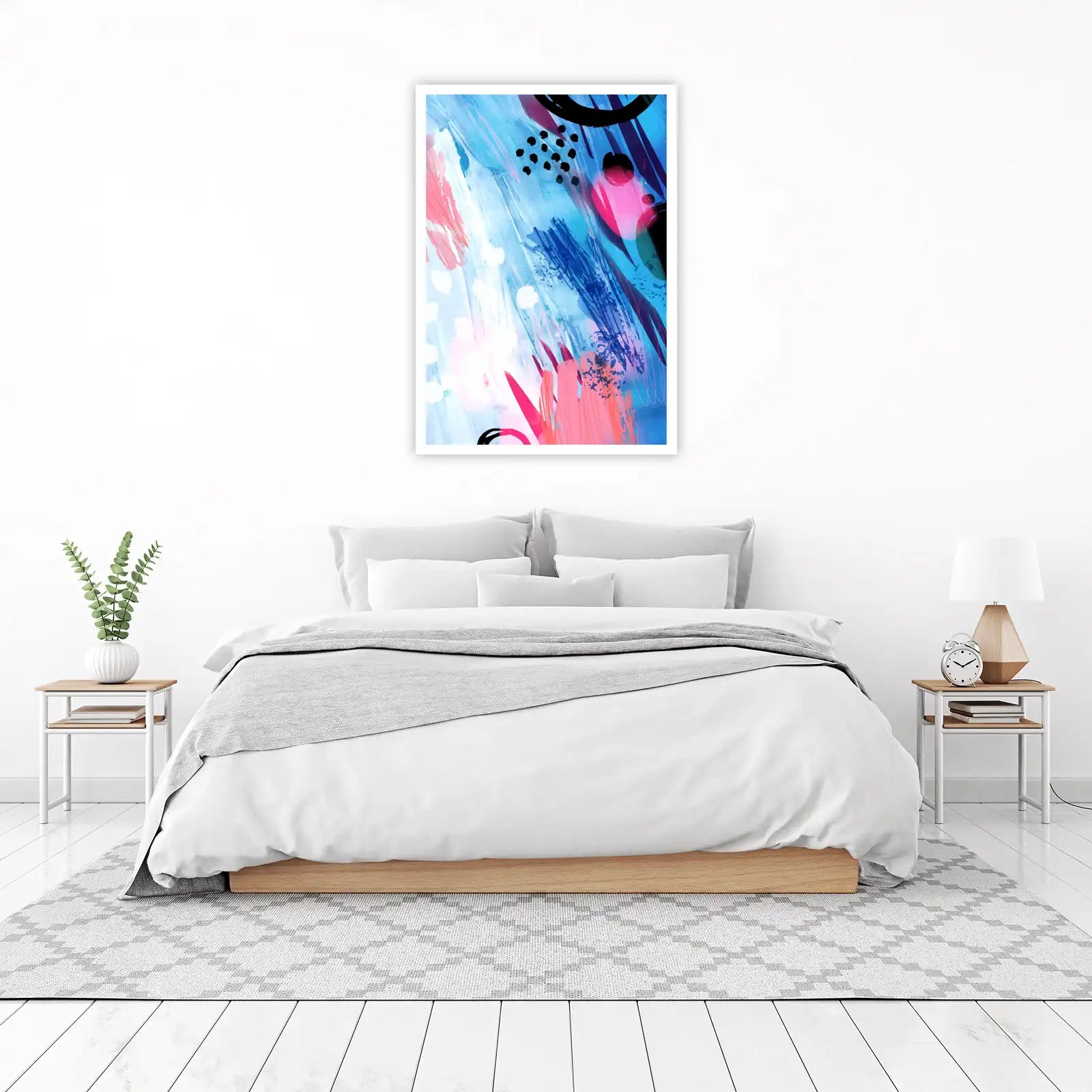 Vibrant Abstract Splash Wall Art