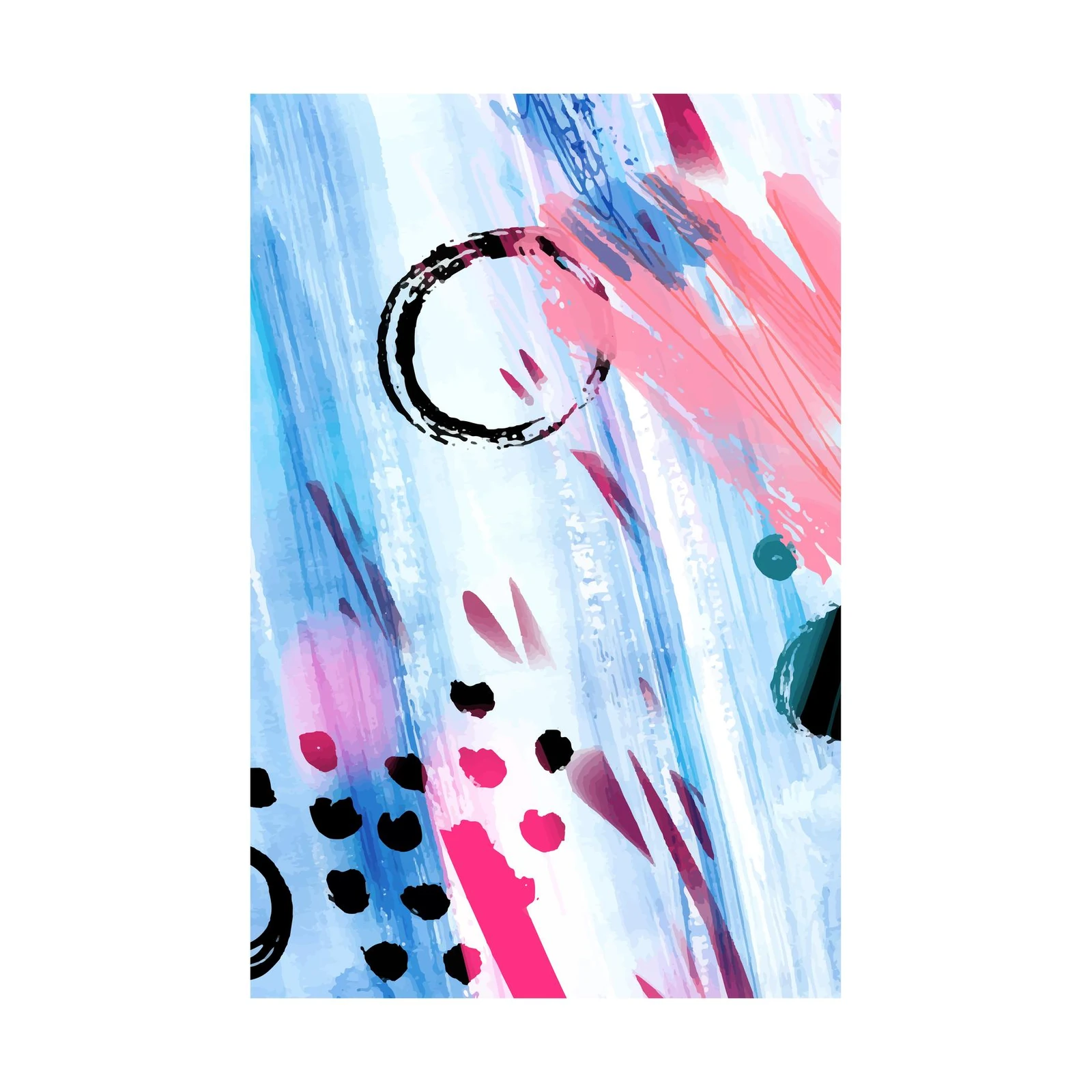 Vibrant Abstract Splatter Wall Art