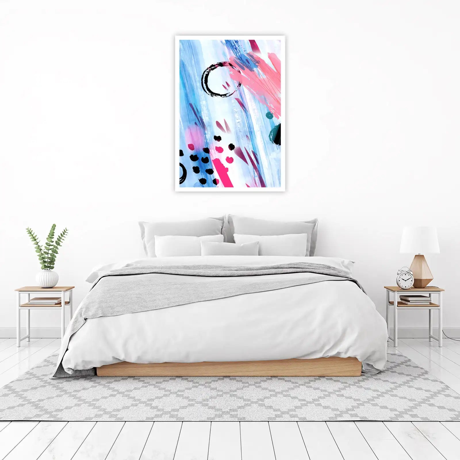 Vibrant Abstract Splatter Wall Art