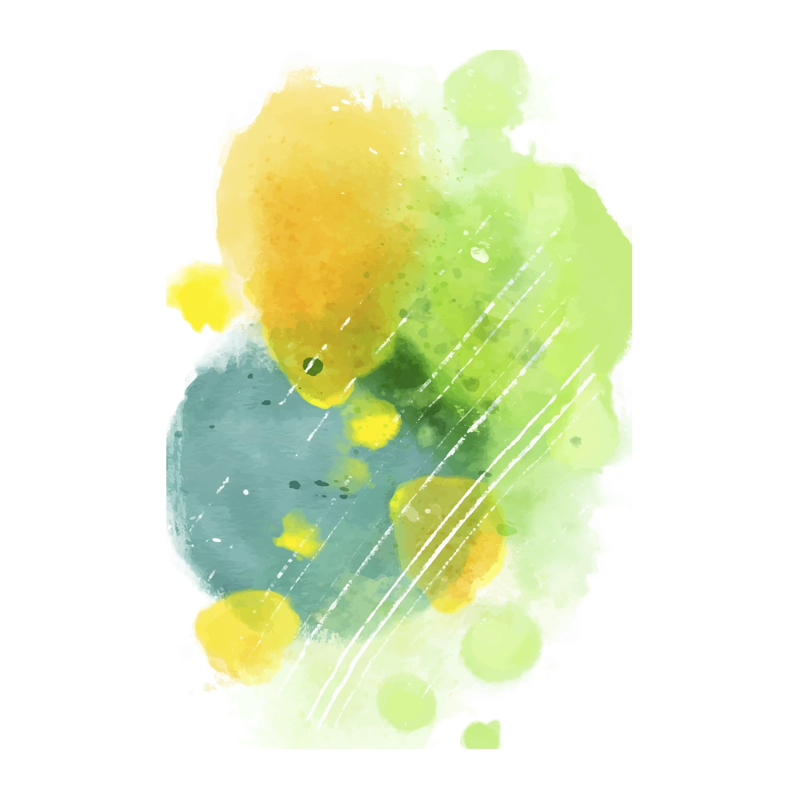 Abstract Watercolor Splash Wall Art