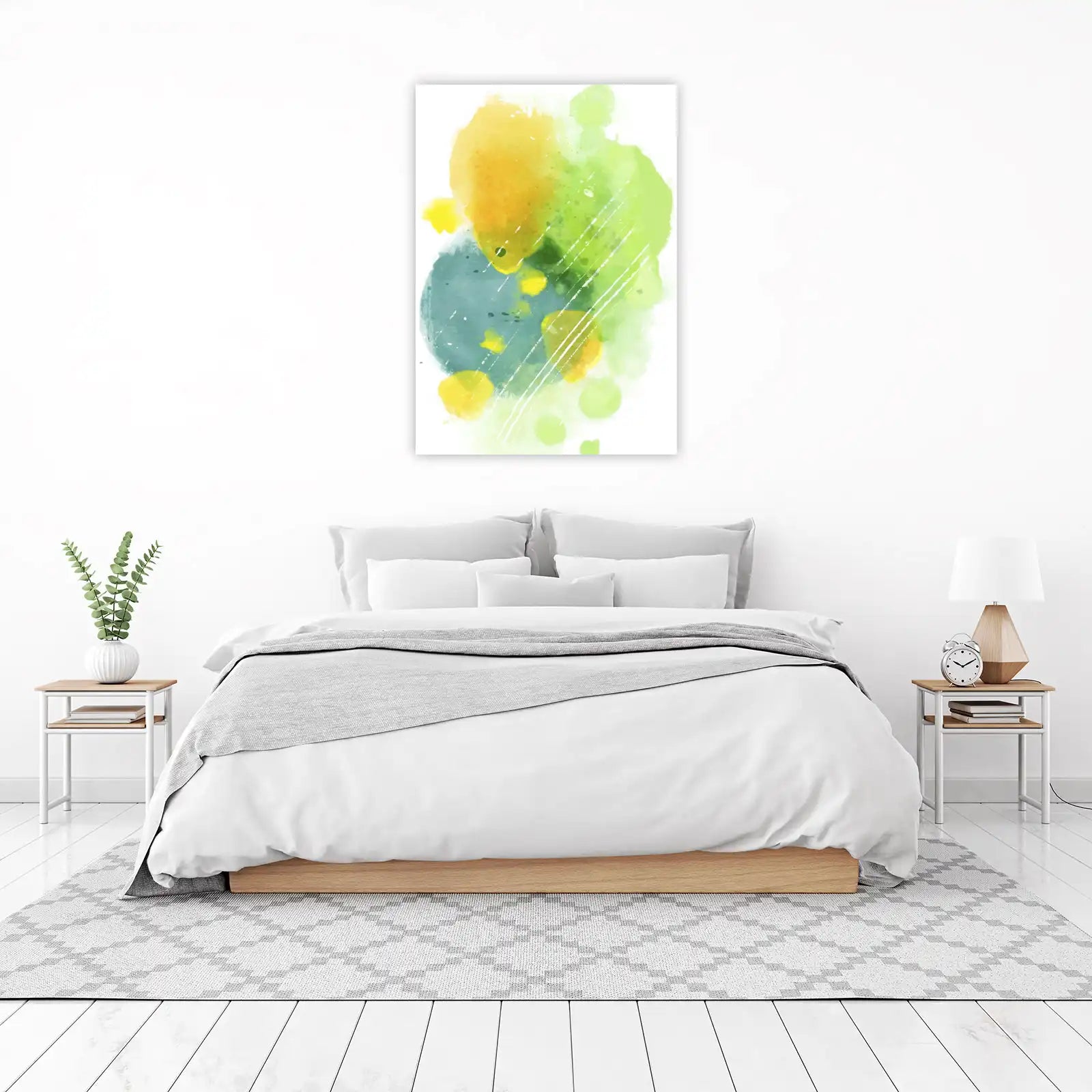 Abstract Watercolor Splash Wall Art