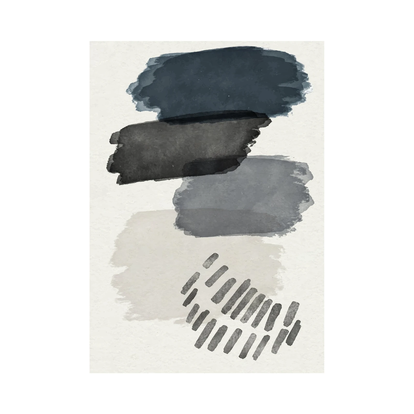 Modern Abstract Brushstroke Wall Art