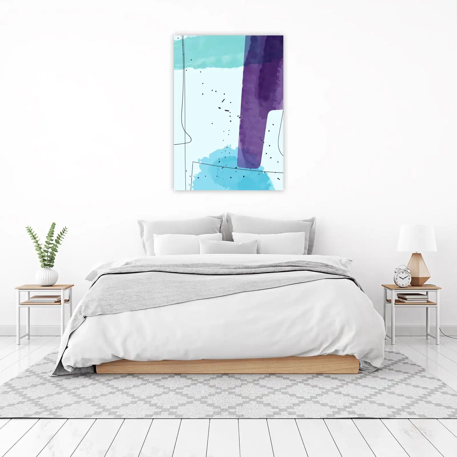 Abstract Watercolor Splash Wall Art