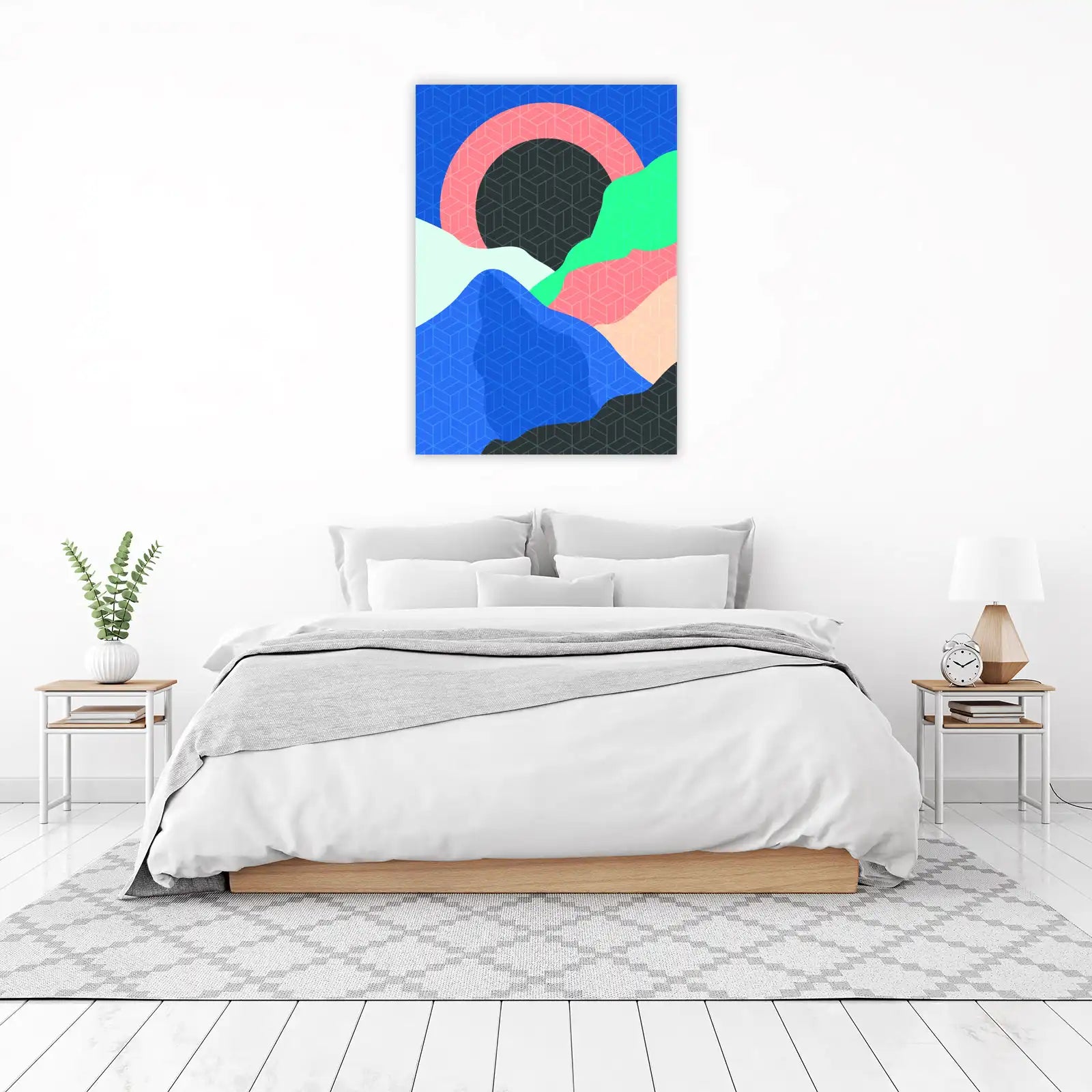 Abstract Geometric Landscape Wall Art