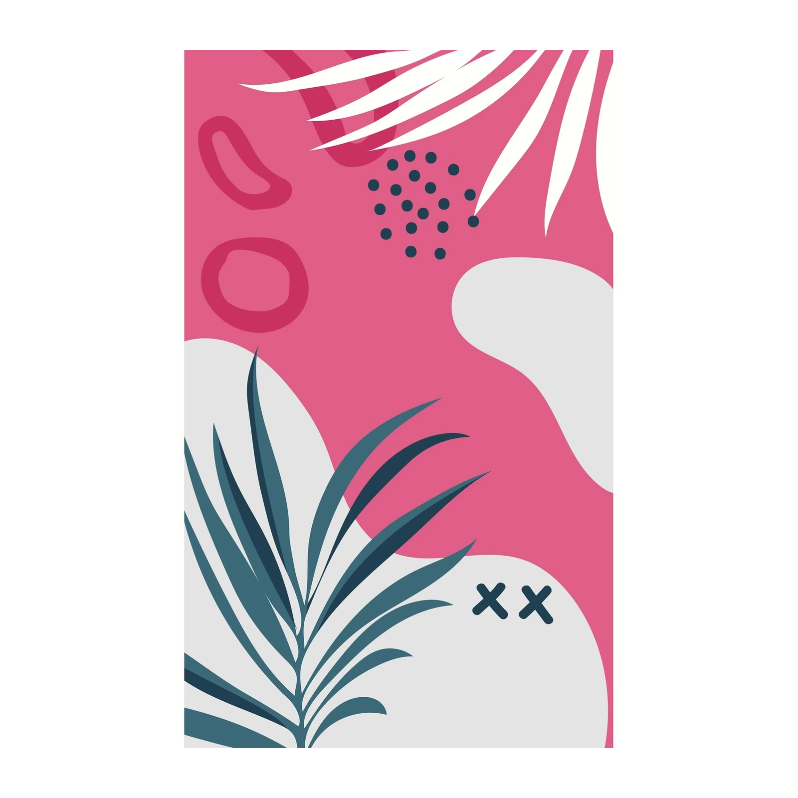 Vibrant Abstract Botanical Wall Art