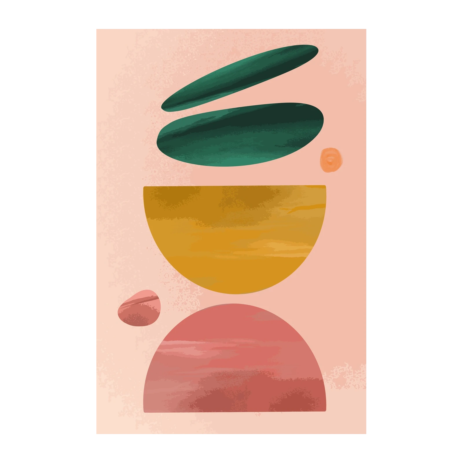Abstract Mid-Century Geometric Wall Art