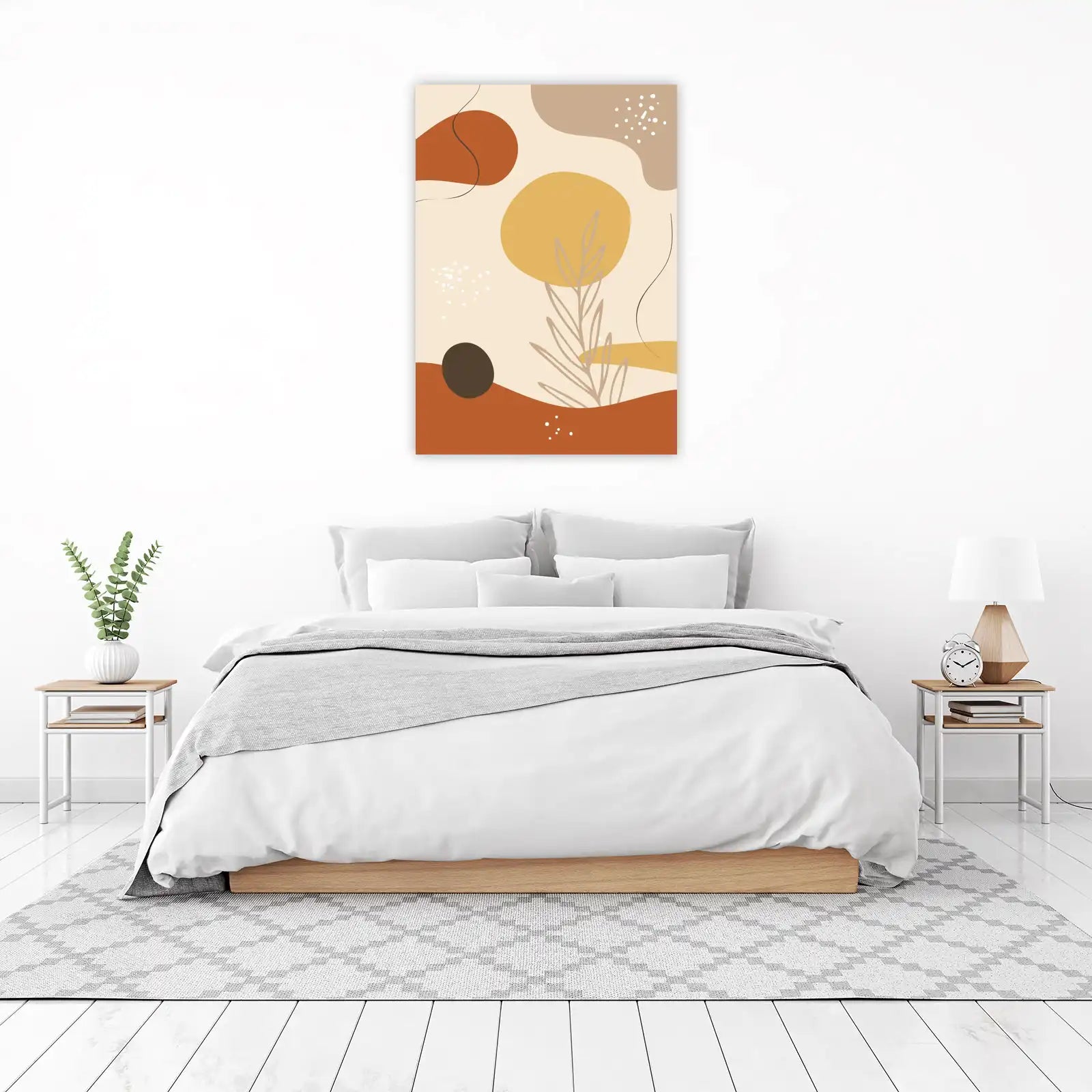 Boho Abstract Earth Tones Wall Art