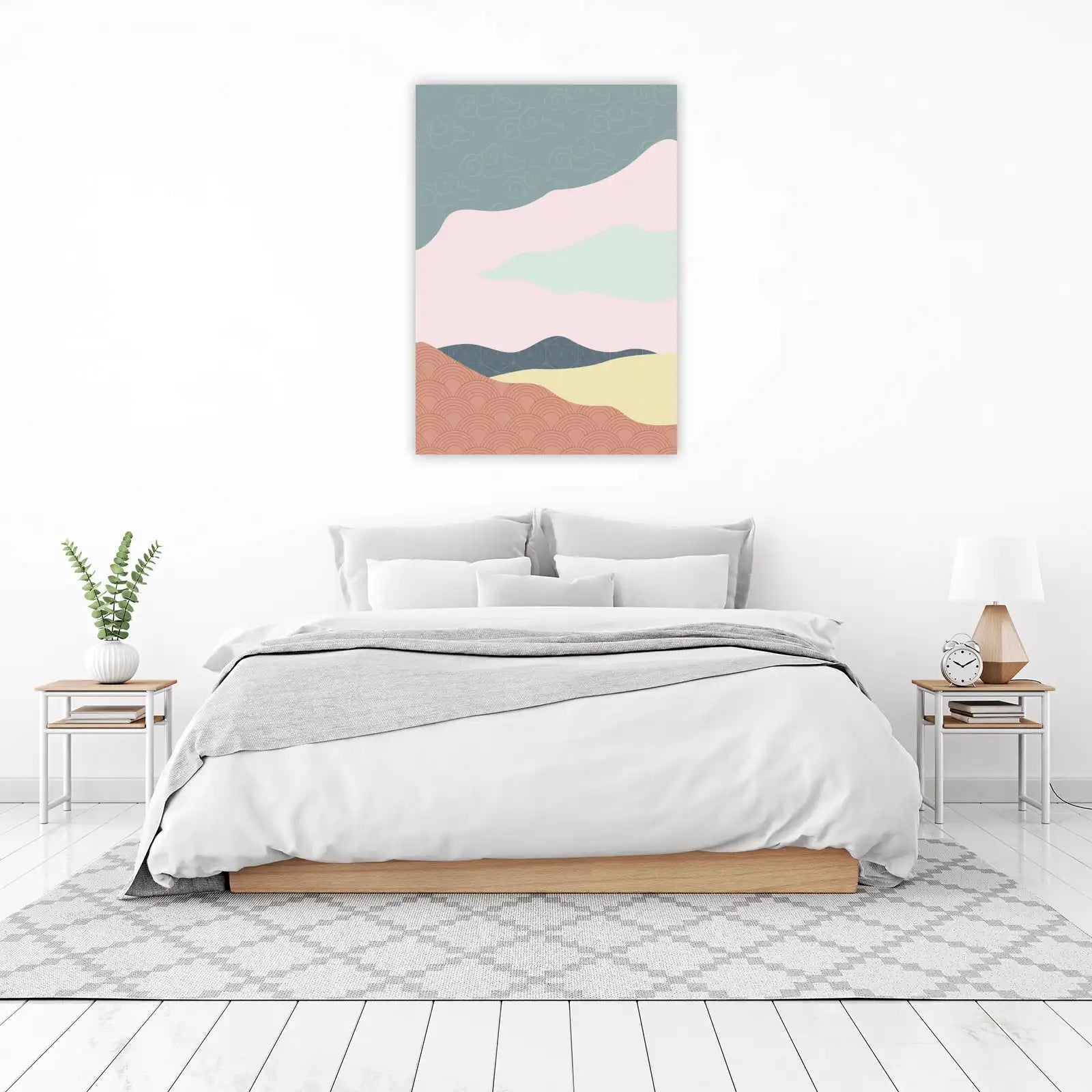 Abstract Japanese Landscape Wall Art